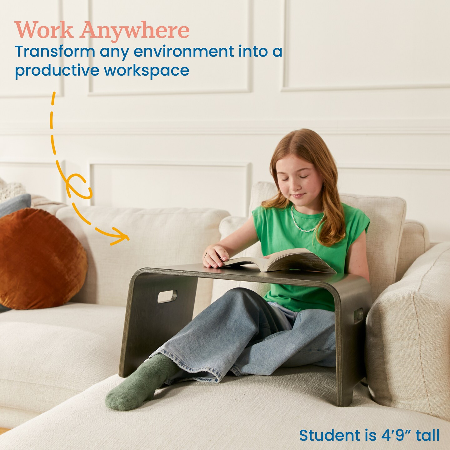 Bentwood Lap Desk with Handles, Activity Table