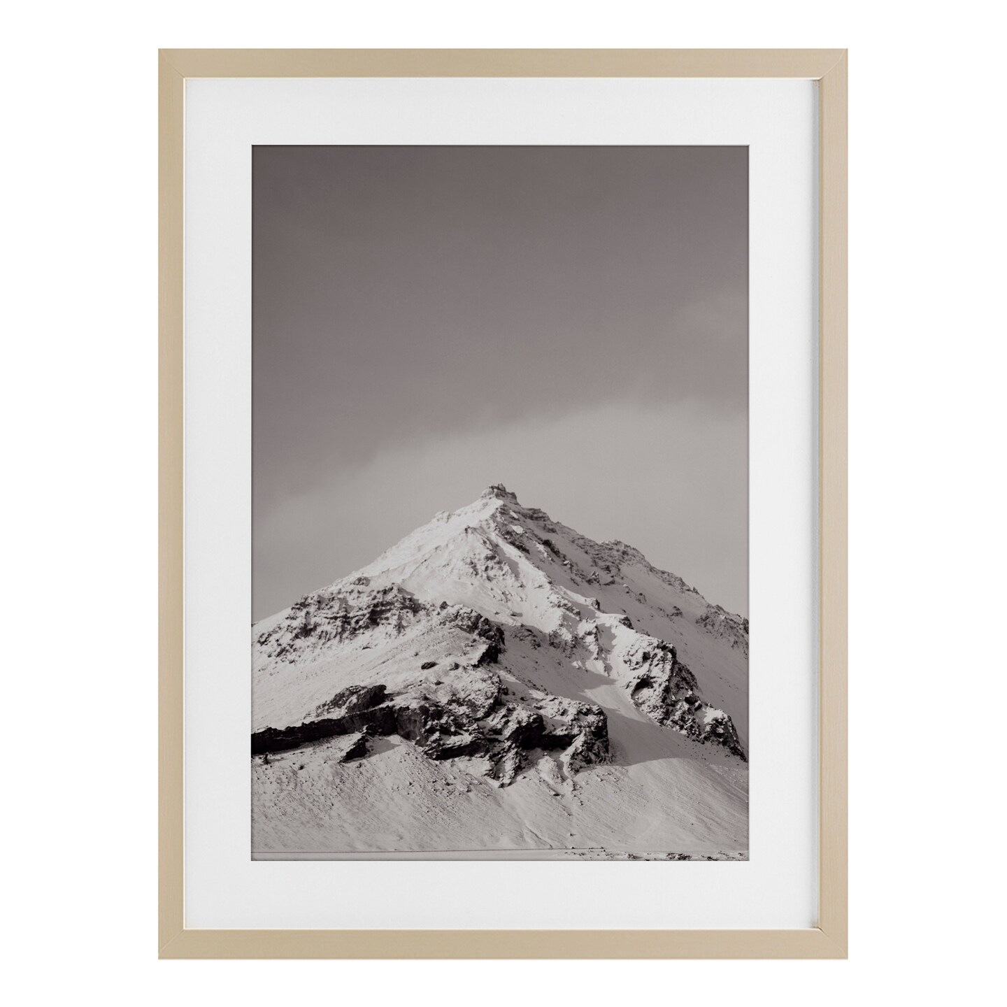 Stupell Industries Icy Mountain Peak Iceland Black Framed Print Under Glass, design by Jade Sharp Photo