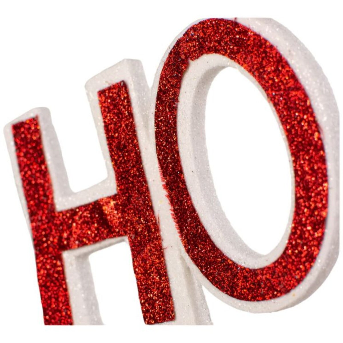23&#x22; Glitter Ho Ho Ho Spray: Red &#x26; White