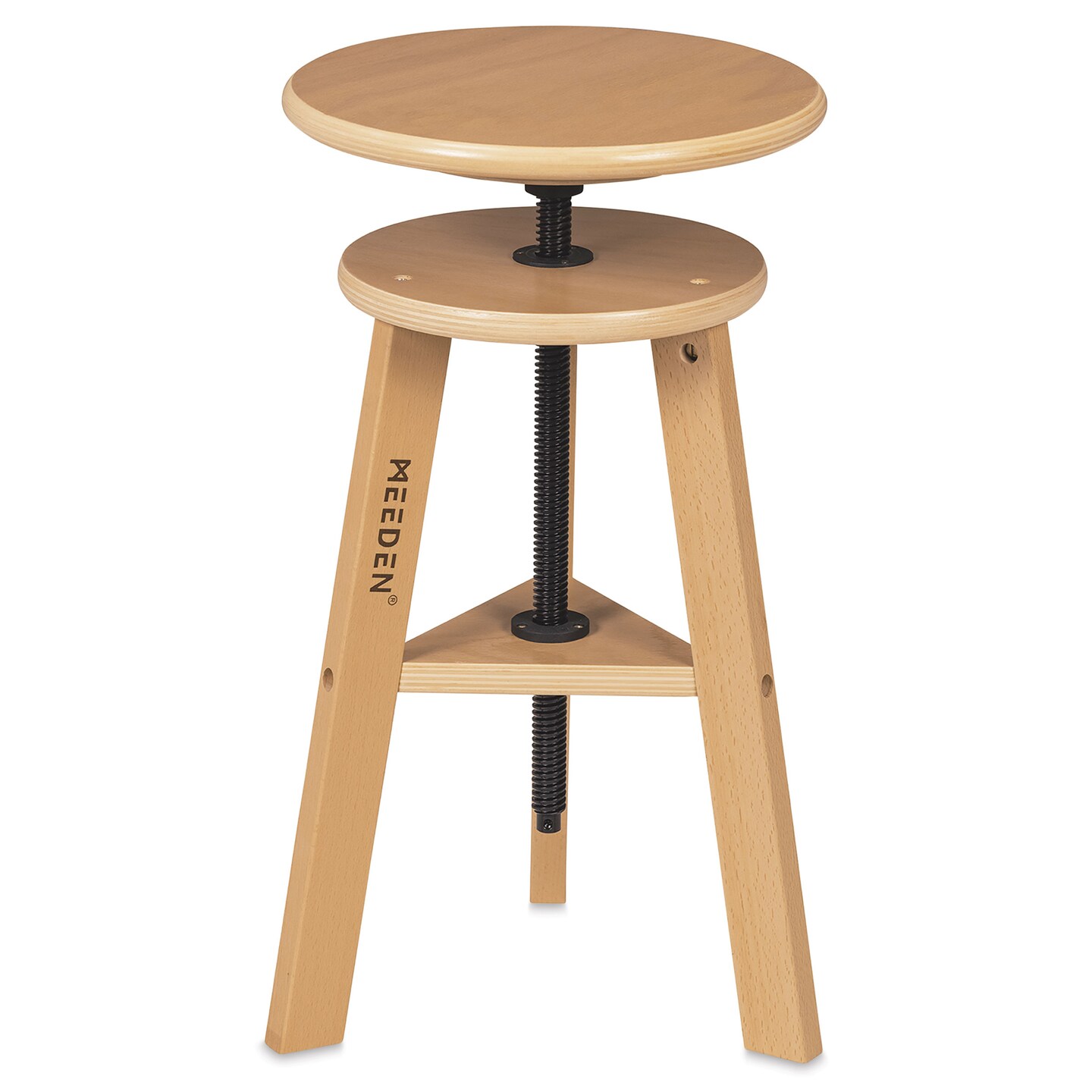 Meeden Adjustable Drafting Stool - 19&#x22; - 26&#x22; H, 12&#x22; Dia.
