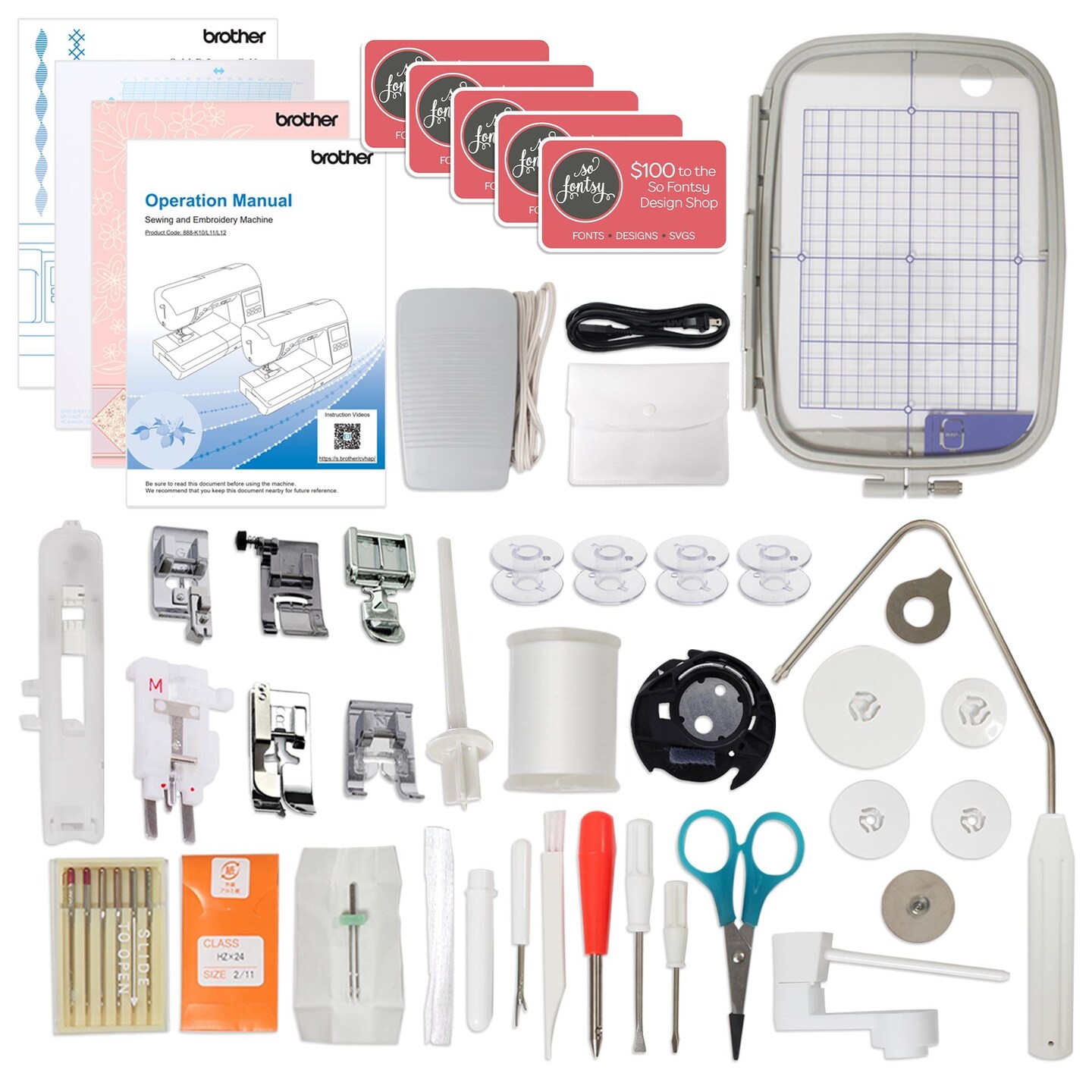 Brother SE2000 Embroidery &#x26; Sewing Machine Bundle w/ Silhouette Cameo 5&#x3B1; Alpha
