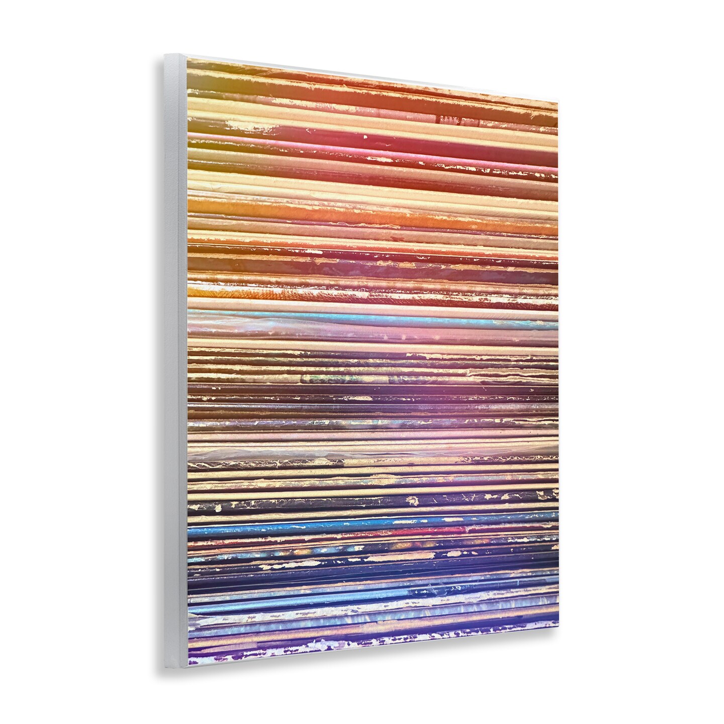 Stupell Industries Music Album Record Edges Wall Plaque Art Design by Graffi*tee Studios