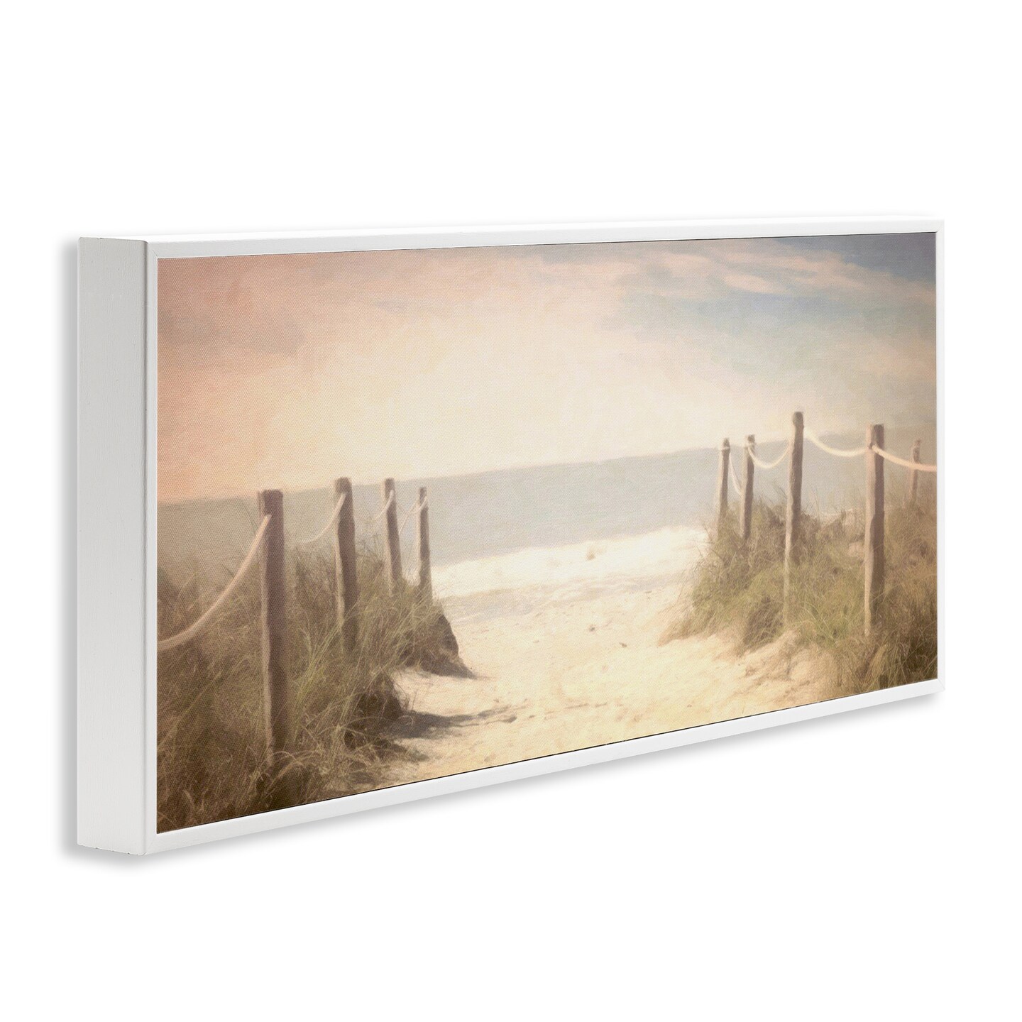Stupell Industries Dreamy Coastal Walkway Framed Giclee Wall Art Design by Graffi*tee Studios