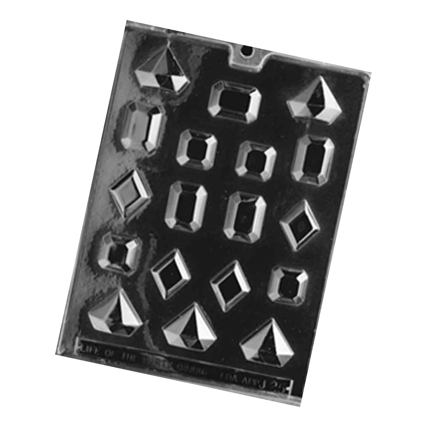 Jewels Chocolate Mold/1-1/2&#x22; x 1-1/4&#x22; x 1/2&#x22; Deep