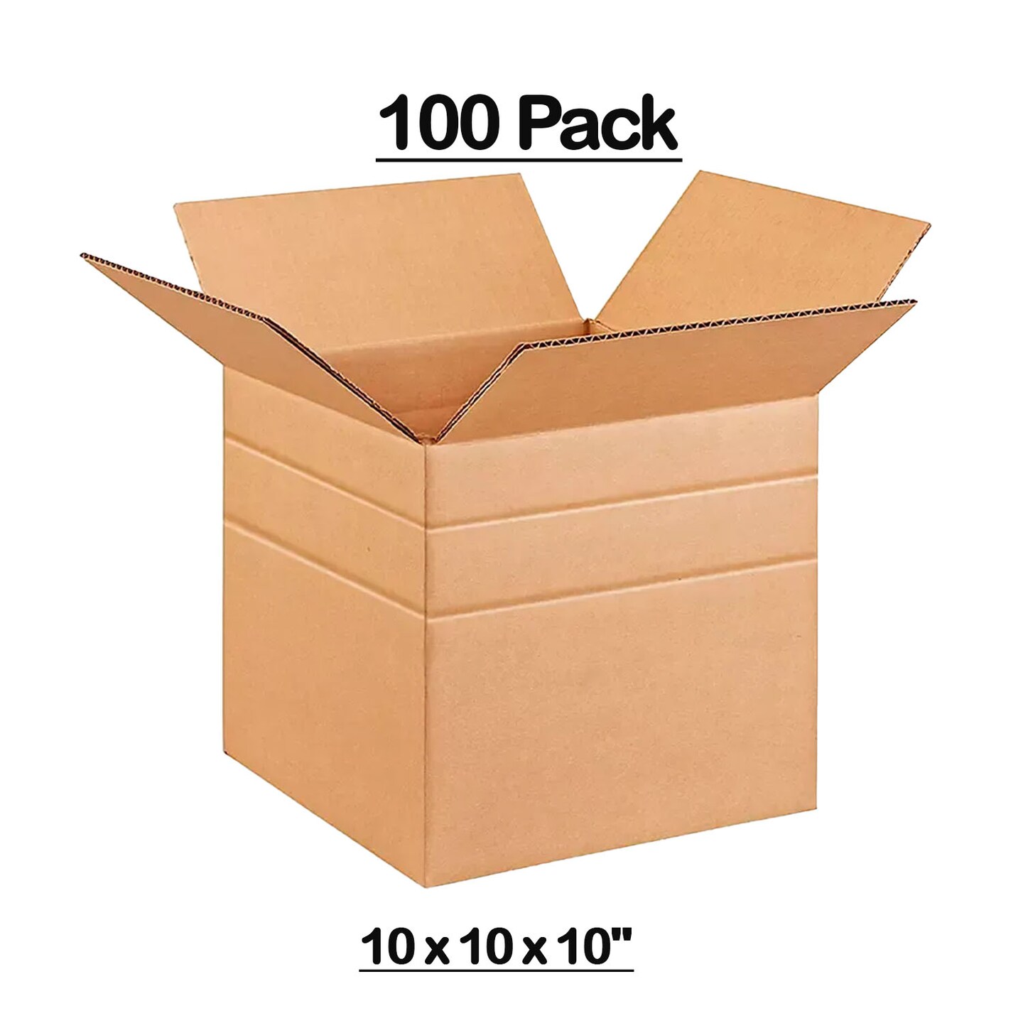100 pack Heavy Duty Multi Depth Cardboard Boxes for Storage Moving and ...