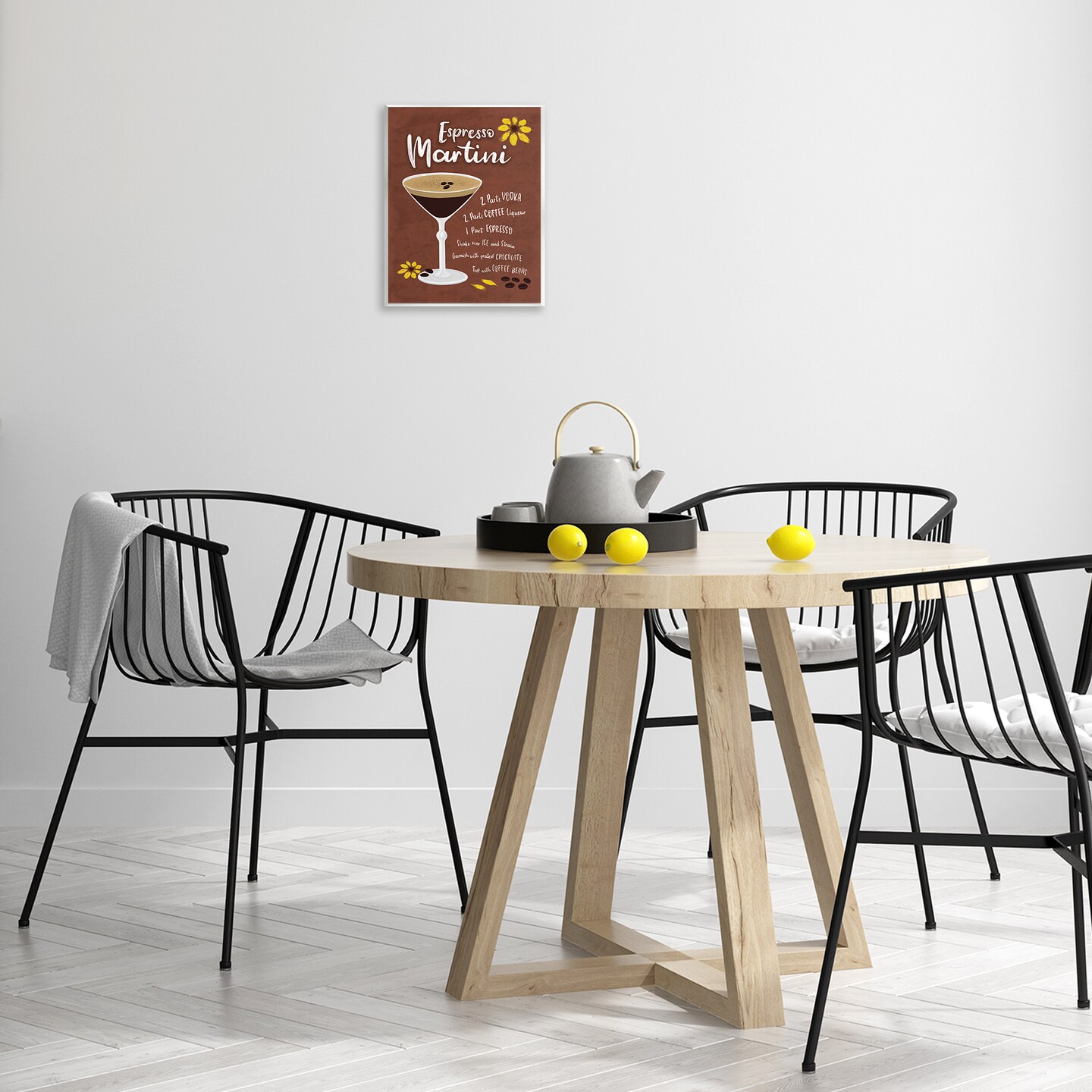 Stupell Industries Espresso Martini with Recipe Wall Plaque Art Design by Deborah Curiel