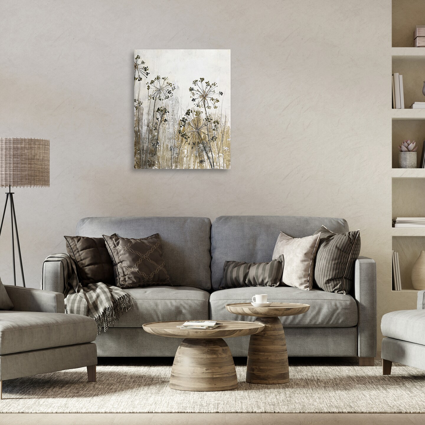 Stupell Industries Daffodil Silhouettes Meadow Canvas Wall Art Design by Design Fabrikken