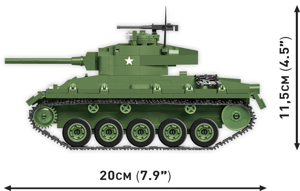 COBI Historical Collection M24 Chaffee Tank
