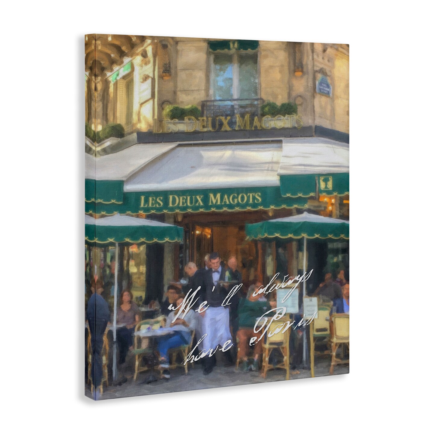 Stupell Industries Always Have Paris Bistro Canvas Wall Art Design by Graffi*tee Studios
