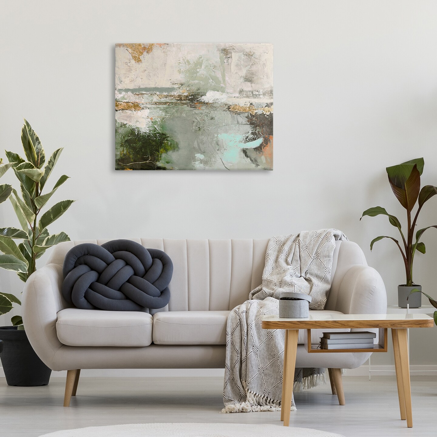 Stupell Industries Abstract Seascape Landscape Canvas Wall Art Design by Design Fabrikken