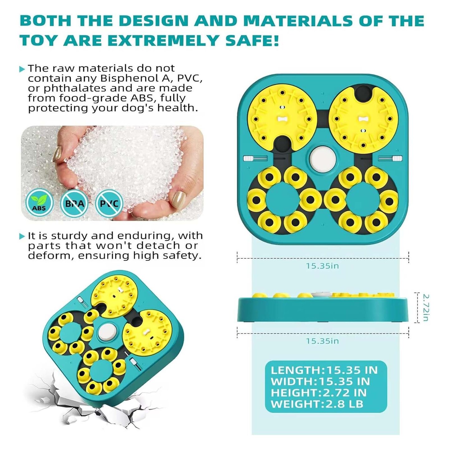 Advanced Puzzle Feeder Toy for Dogs Interactive Brain Stimulation Game