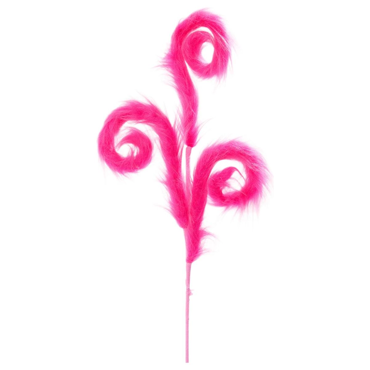 28&#x22; Furry Spiral Curly Spray: Hot Pink