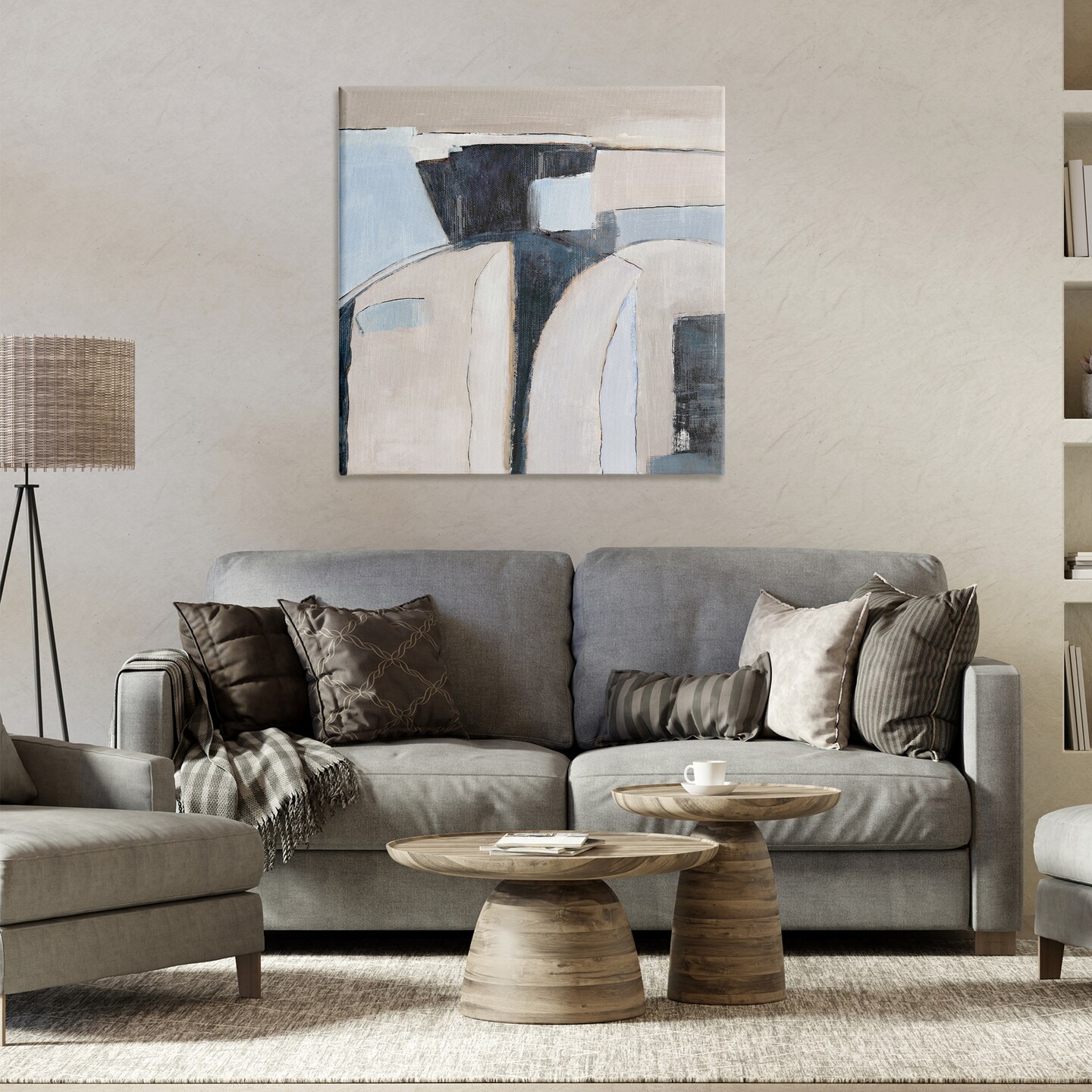 Stupell Industries Southwestern Beige & Grey Canvas Wall Art Design by Jacob Q