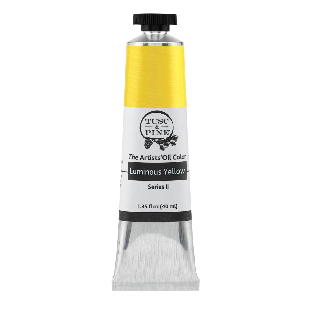 Tusc & Pine Artist Oil Paint - Luminous Yellow, 40 ml, Non-Yellowing, Rich & Creamy Consistency, Maximum Pigment Load, Small Batch Milled Oil Paints Made in the USA for Professional Artists