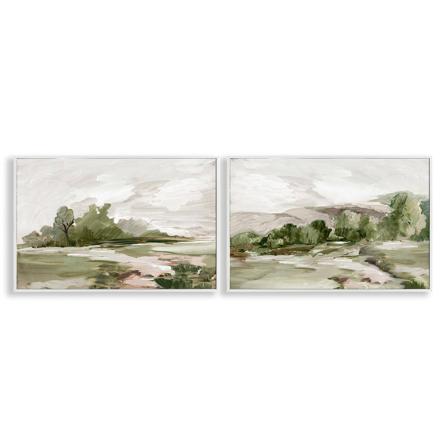 Stupell Industries Impressions of Country Hills 2pc Framed Giclee Wall Art Set Design by Lera