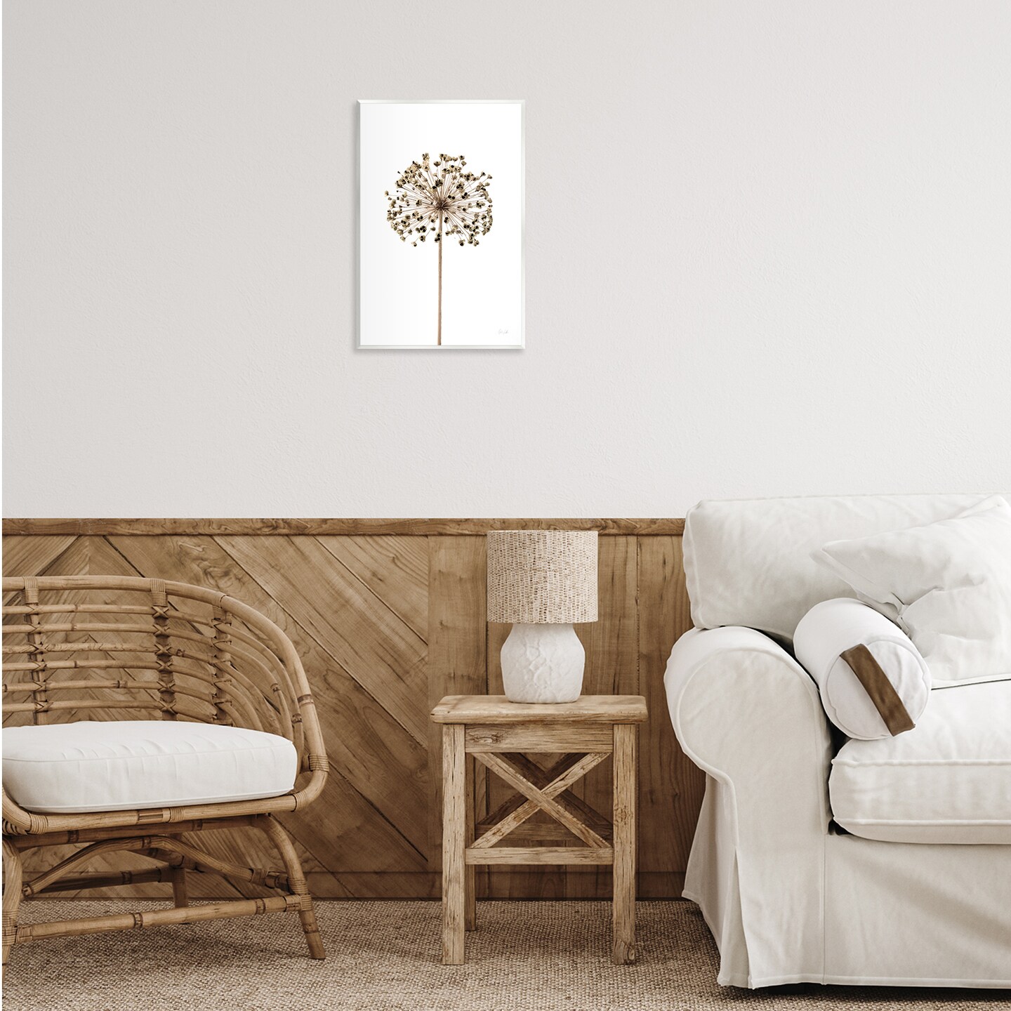 Stupell Industries Minimal Allium Bud Wall Plaque Art Design by Deborah Revell
