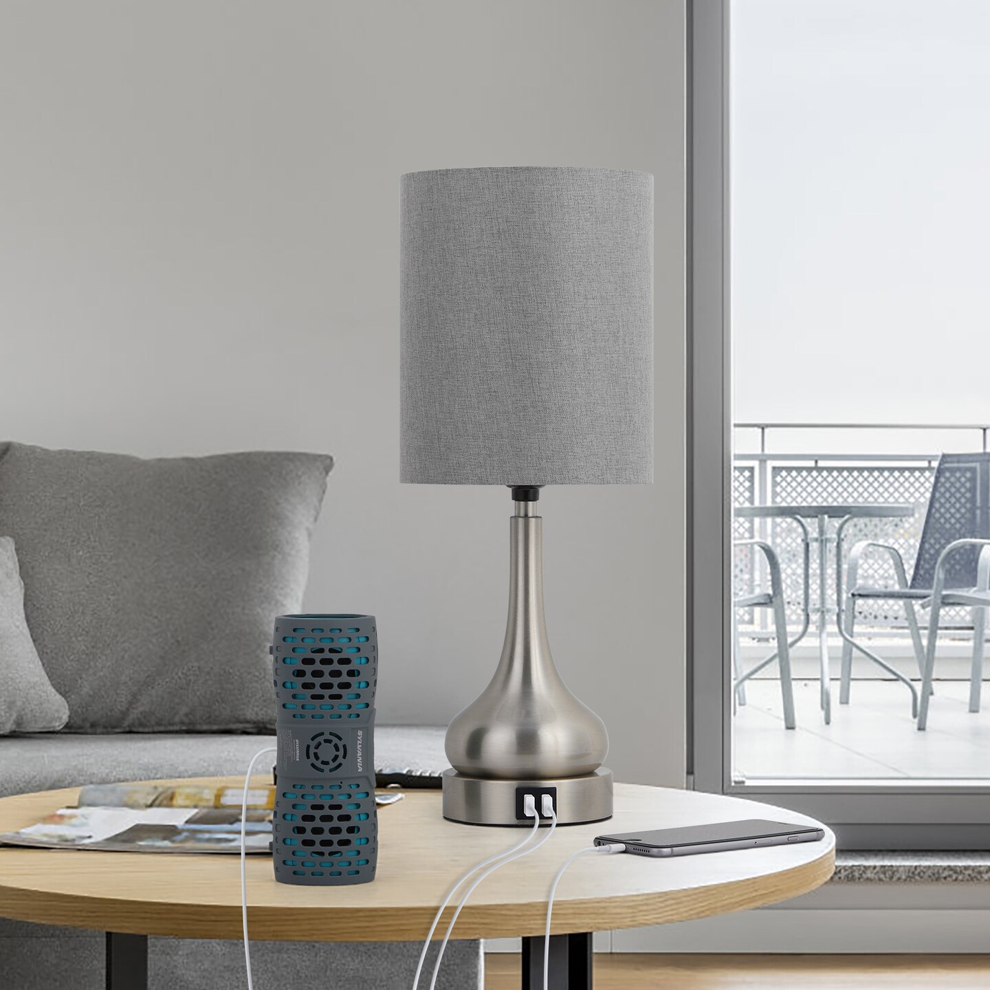 Bedroom Touch Bedside Lamps Set of 2 Table Lamp with Dual USB and AC Outlet Gary