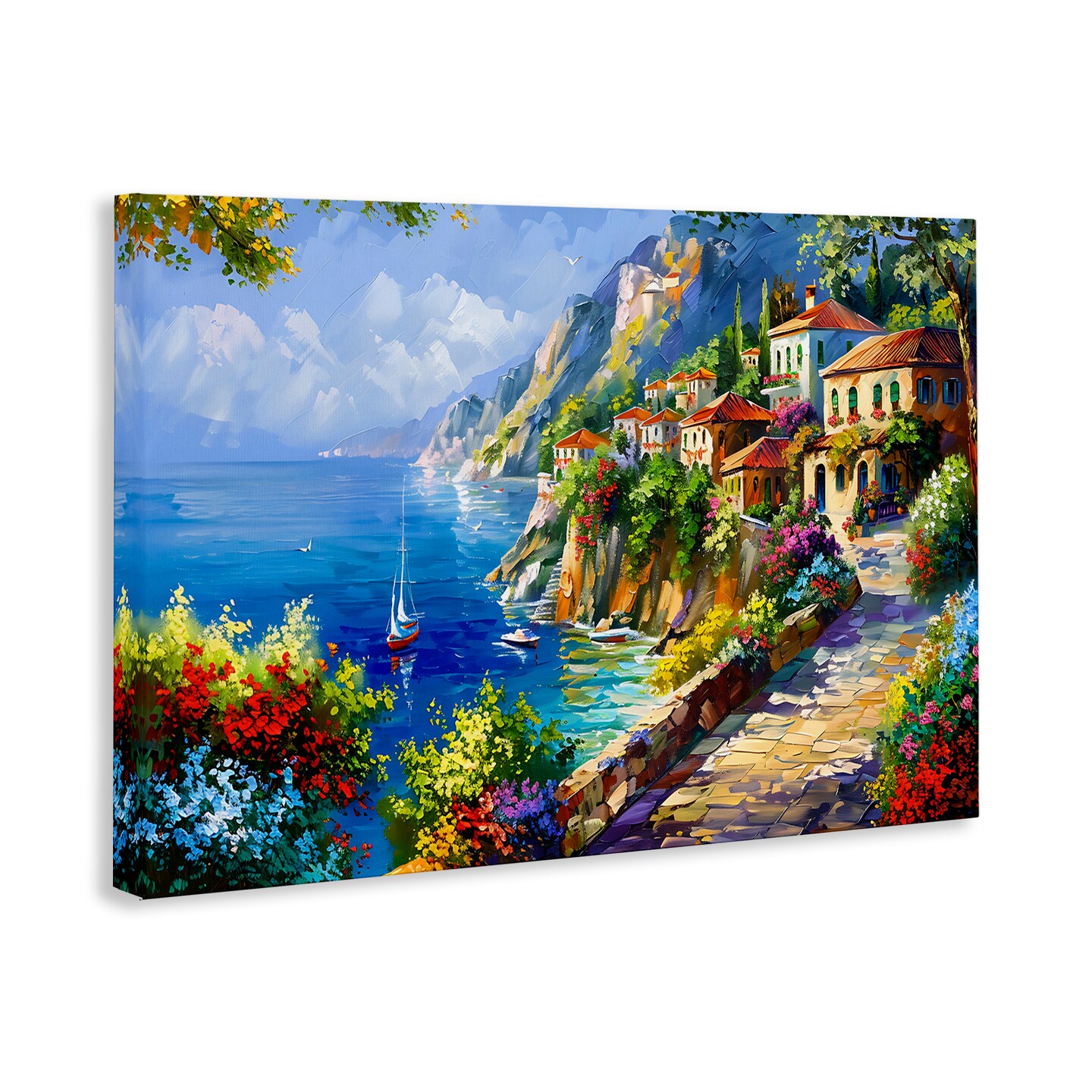 Stupell Industries Panoramic Mountain View Canvas Wall Art Design by LSR Design Studio