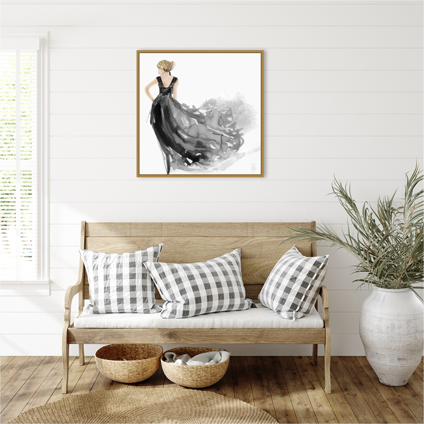 Woman in Black Dress I by Aimee Wilson Framed Canvas Wall Art