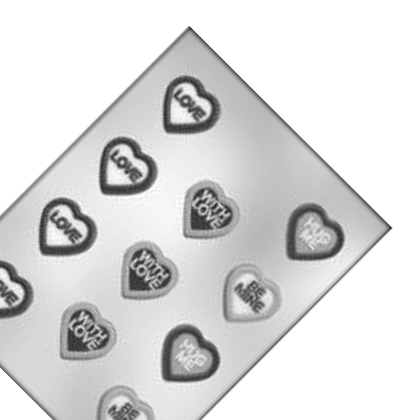 Heart with Messages Chocolate Mold for Personalized Treats