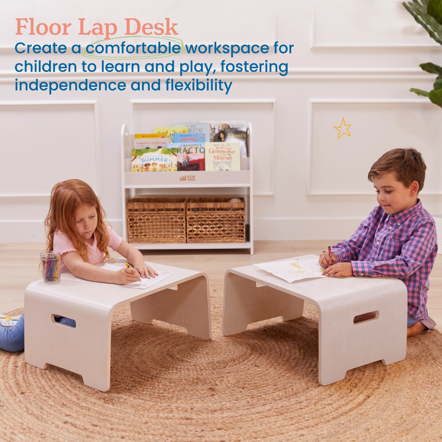 Bentwood Lap Desk with Handles, Activity Table
