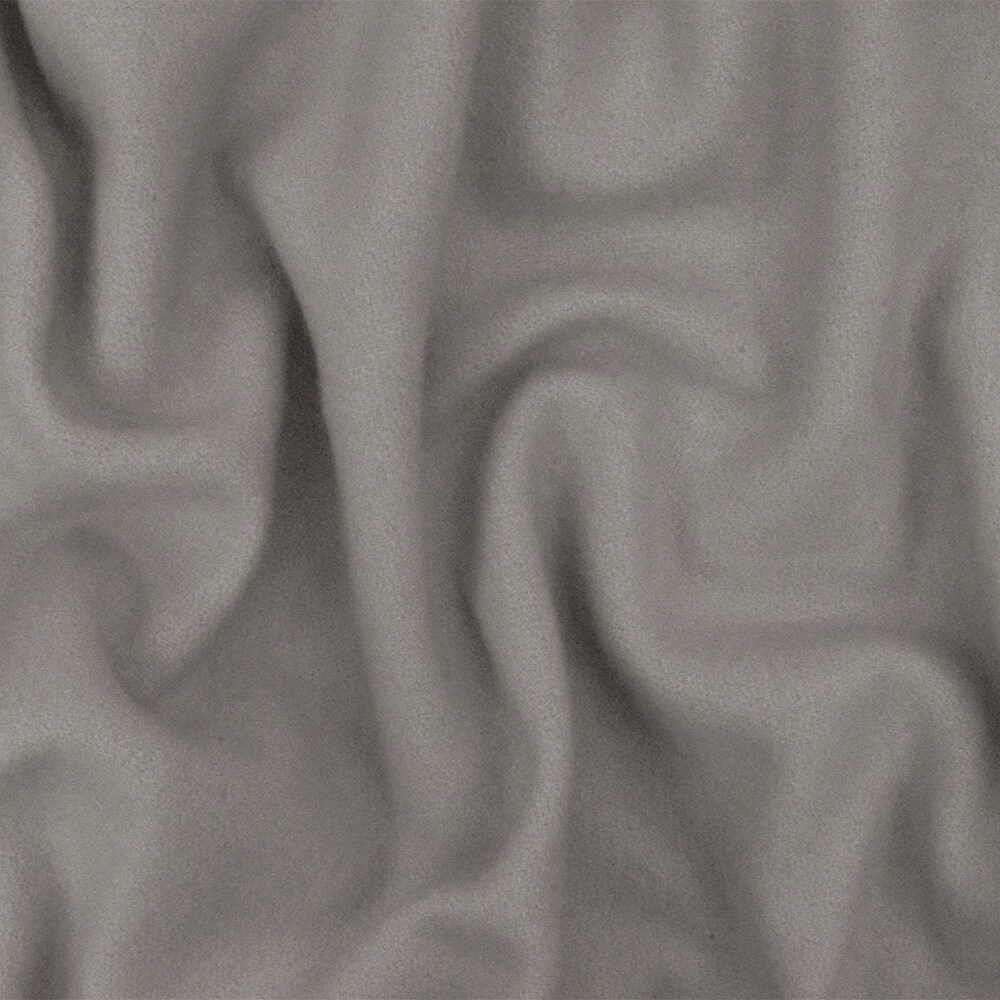 Moon Gray Solid Wool-Poly Twill Woven Jacketing Fabric By the Yard
