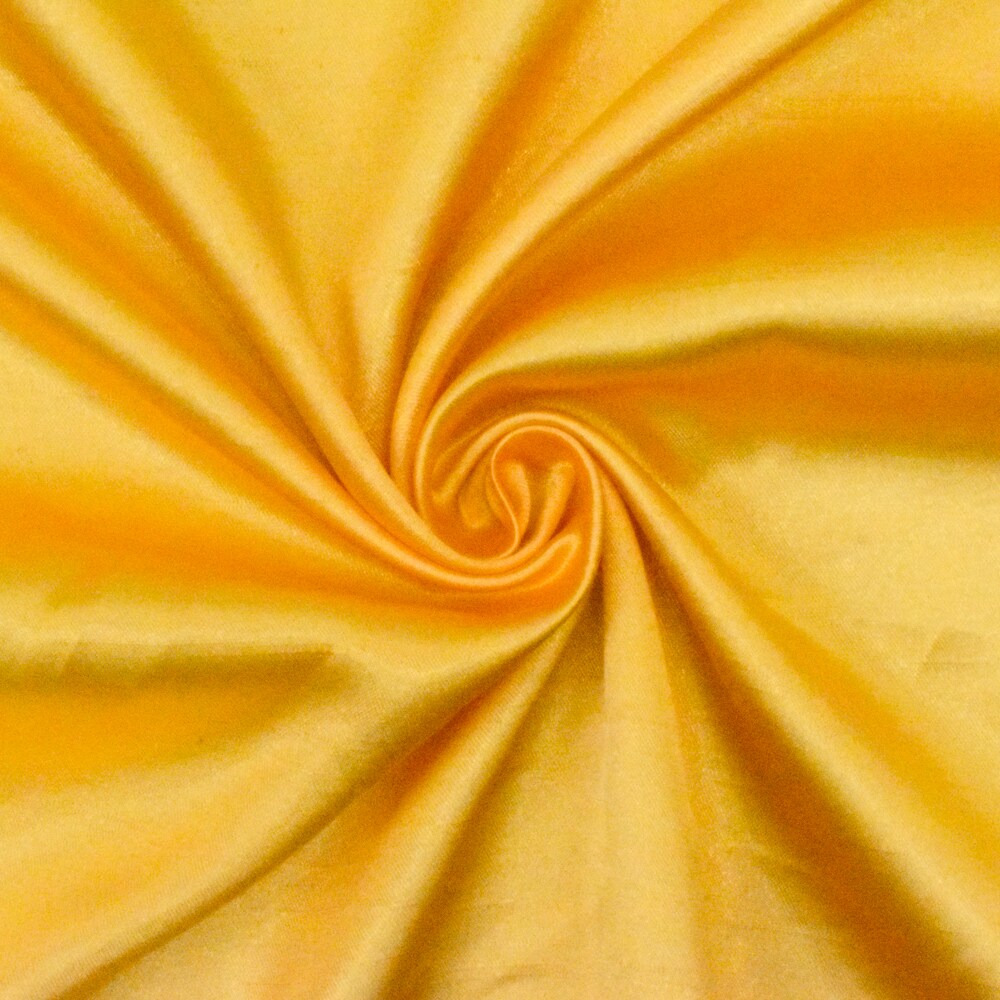 Scholar Yellow Solid Poly Antique Satin Woven Fabric By the Yard