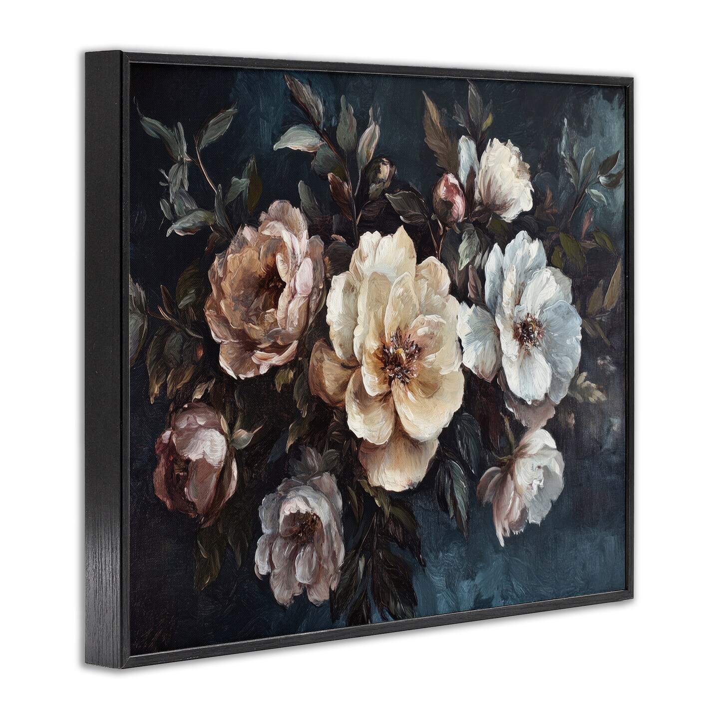 Stupell Industries Bold Vintage Blooms Framed Giclee Wall Art Design by Petal Prints Design