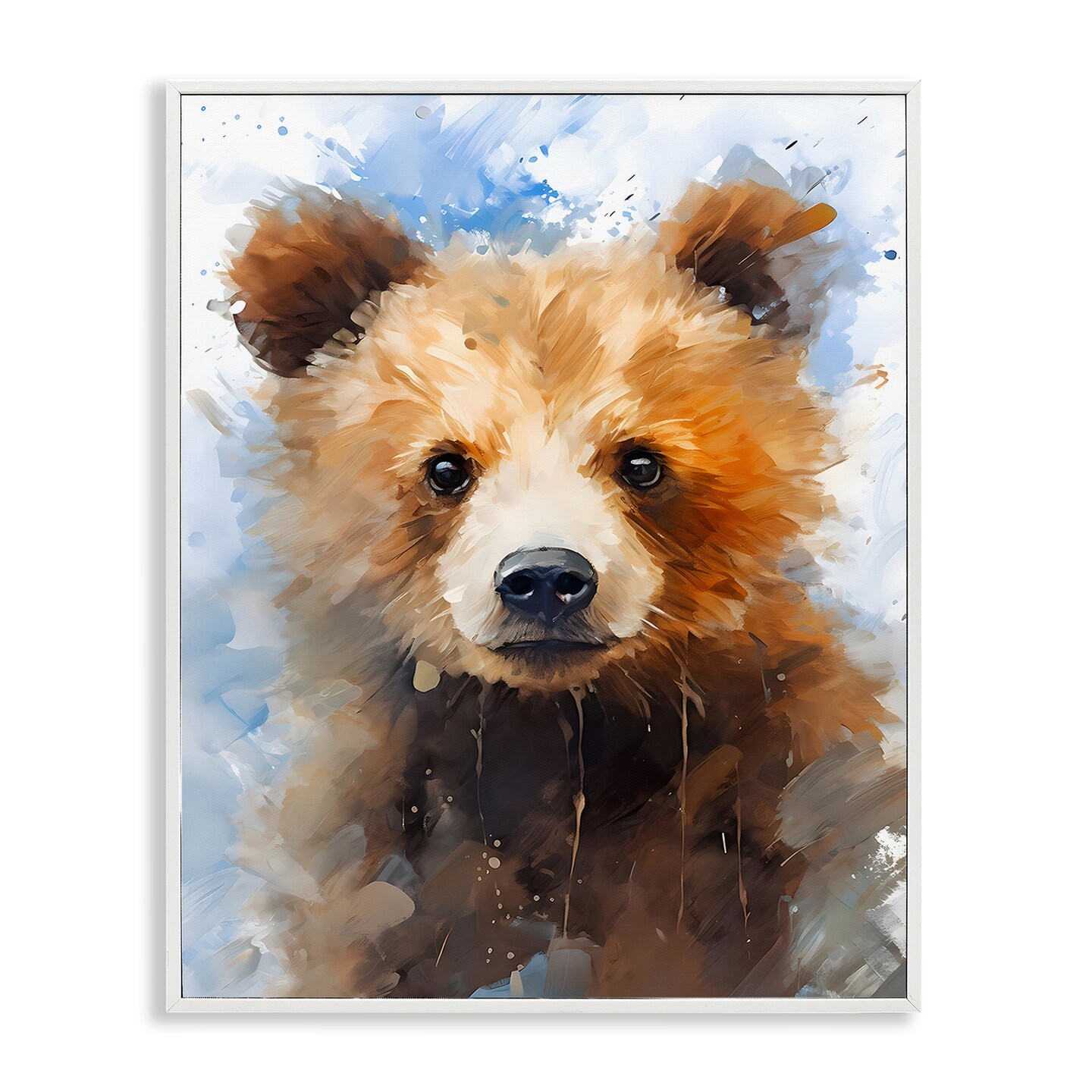Stupell Industries Woodland Nursery Bear Framed Giclee Wall Art Design by Franklyn Gregory