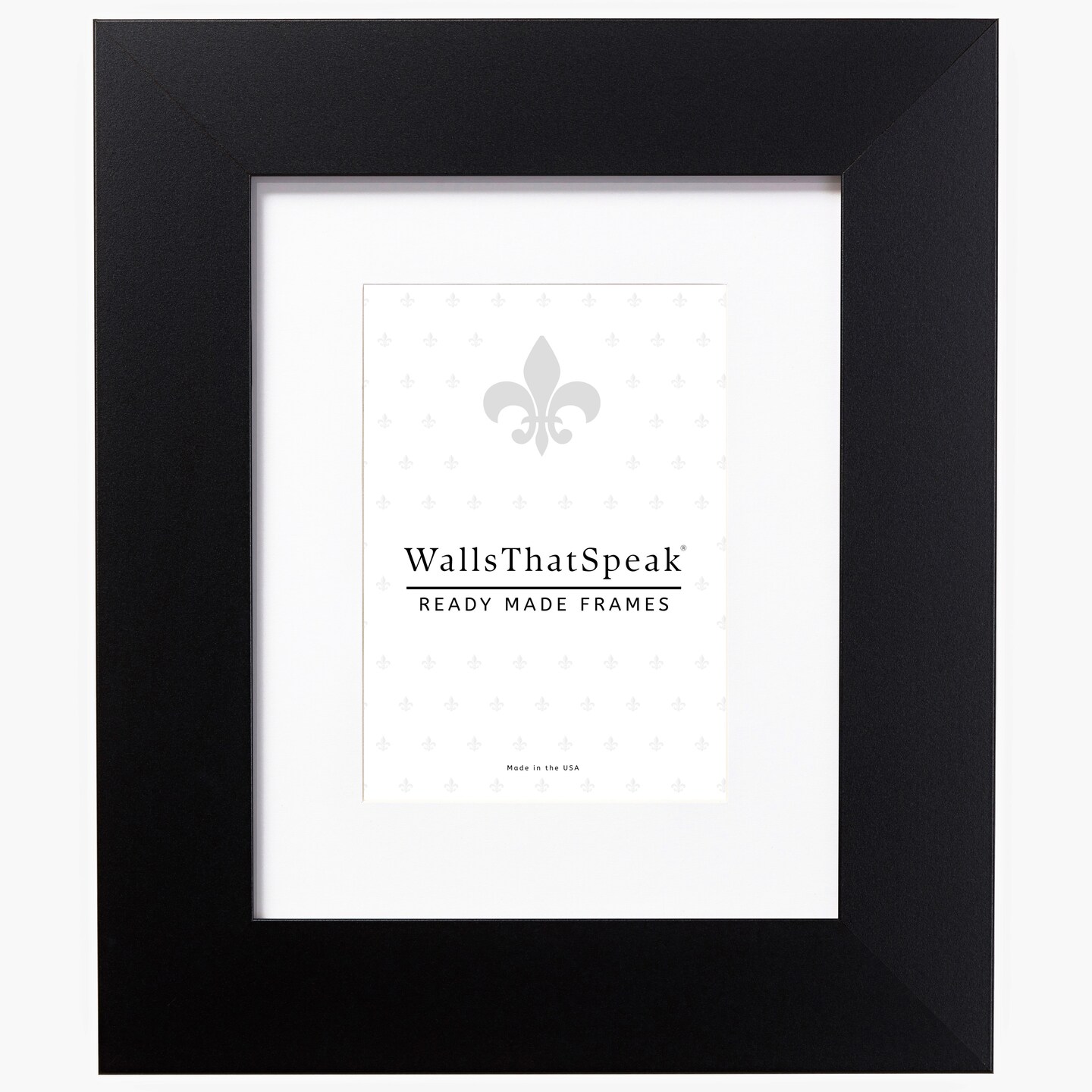 24x36 Matted Picture Frame, Bauhaus 200 2 Inch MDF Moulding, Wall Display Frame for Art, Posters, or Photos by wallsthatspeak