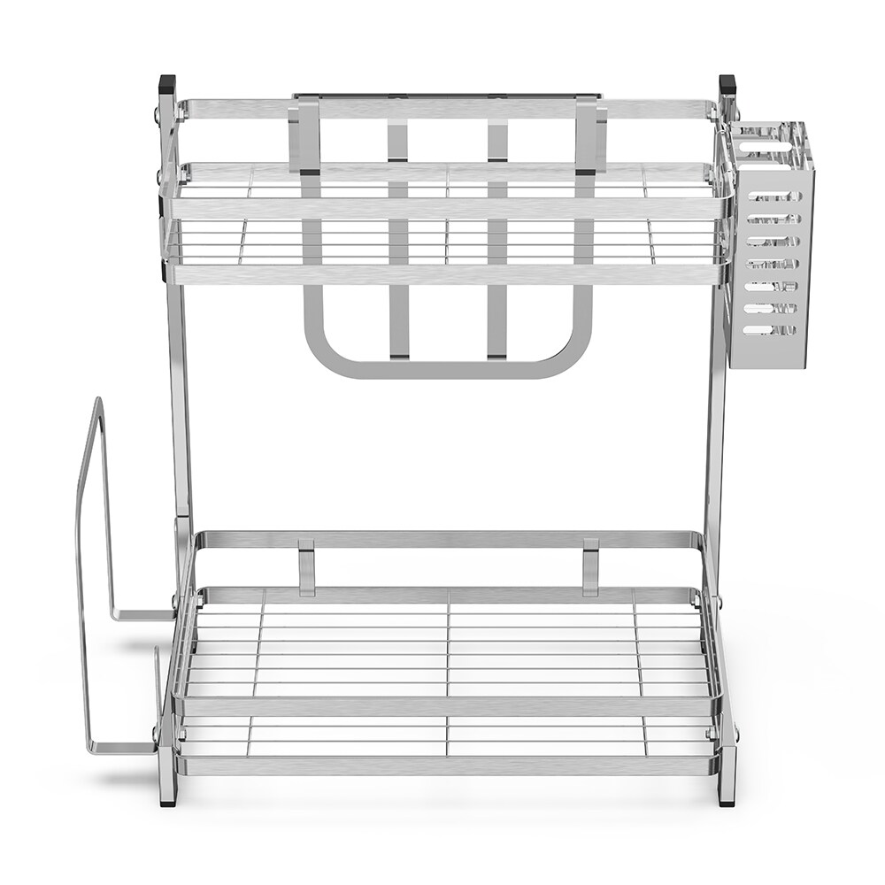 2-Tier Spices Kitchen Utensils Standing Storage Rack Jars Bottles Cup Rack Home Storage Rack