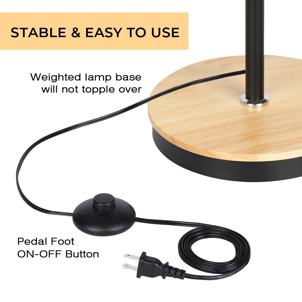 Modern Floor Lamp 360&#xB0; Adjustable Standing Lamp Tall Reading Lamp Living Room