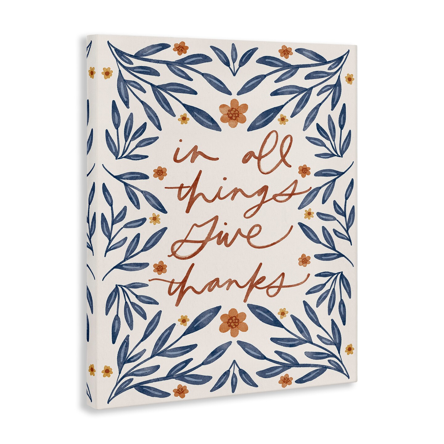 Stupell Industries Give Thanks Botanical Canvas Wall Art Design by Amanda Houston