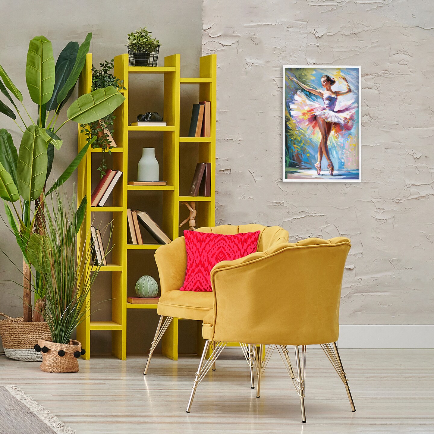Stupell Industries Embrace In Motion Ballet Framed Giclee Wall Art Design by Leon Devenice