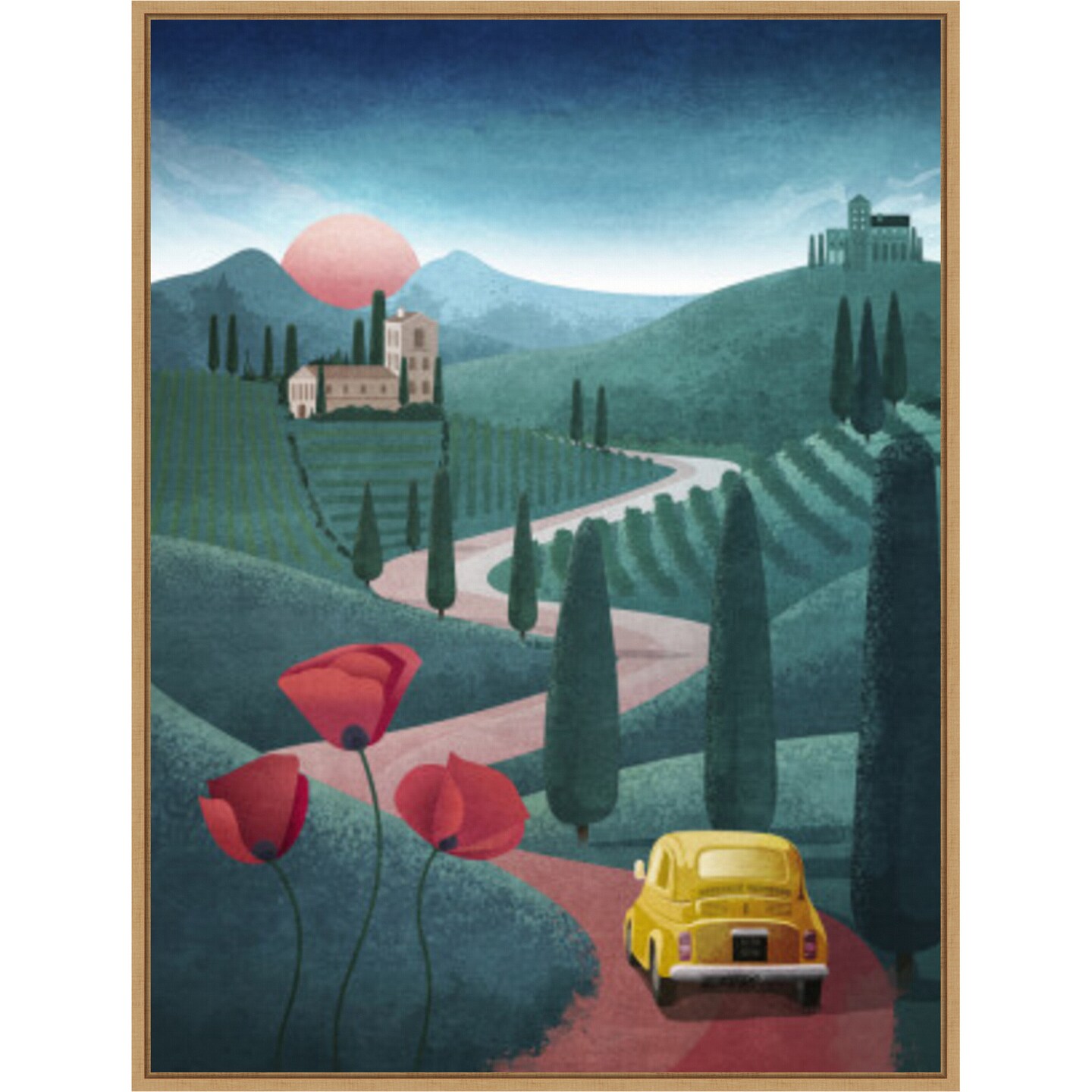 Tuscany by Emel Tunaboylu Framed Canvas Wall Art