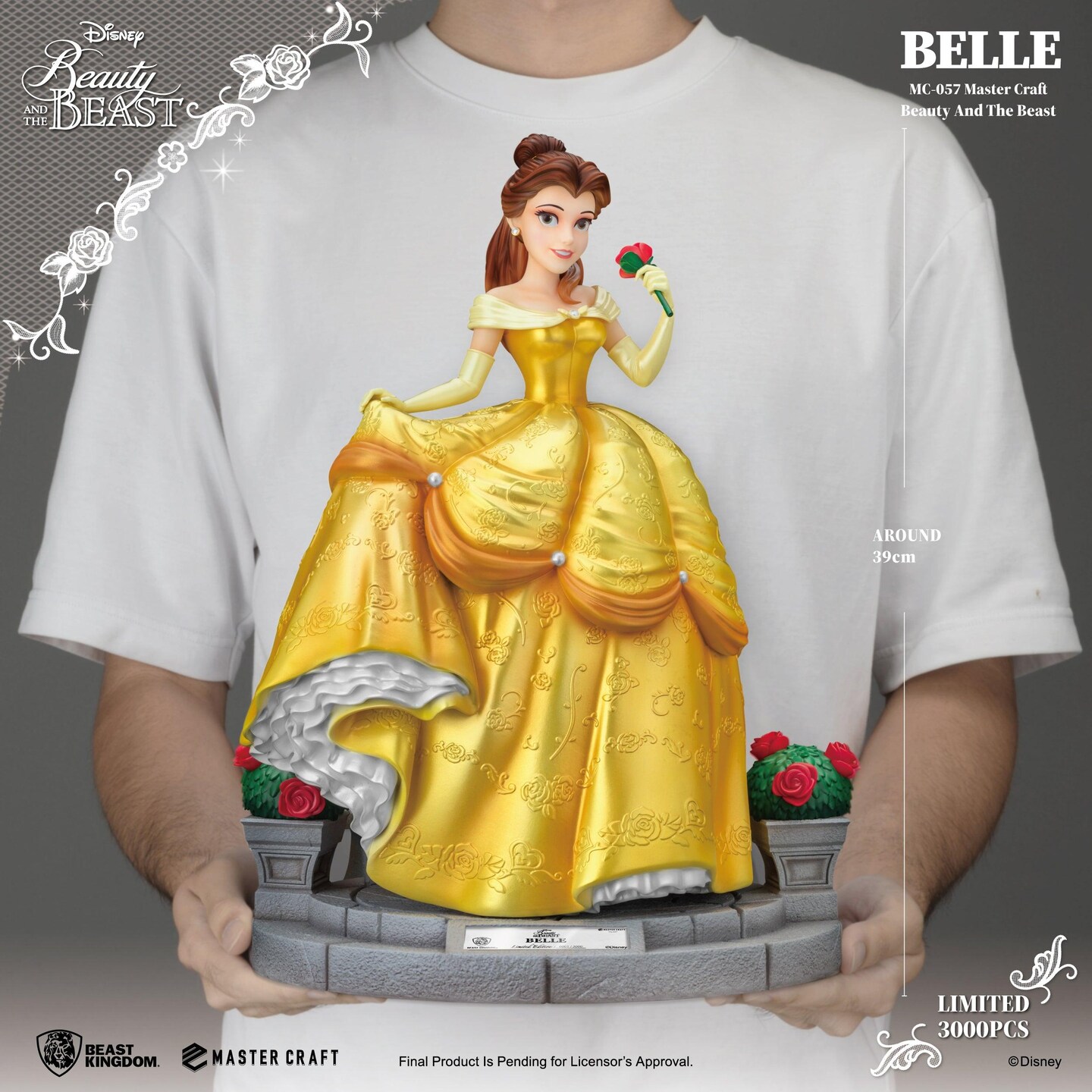 Beauty and the Beast Belle Master Craft Table Top Statue