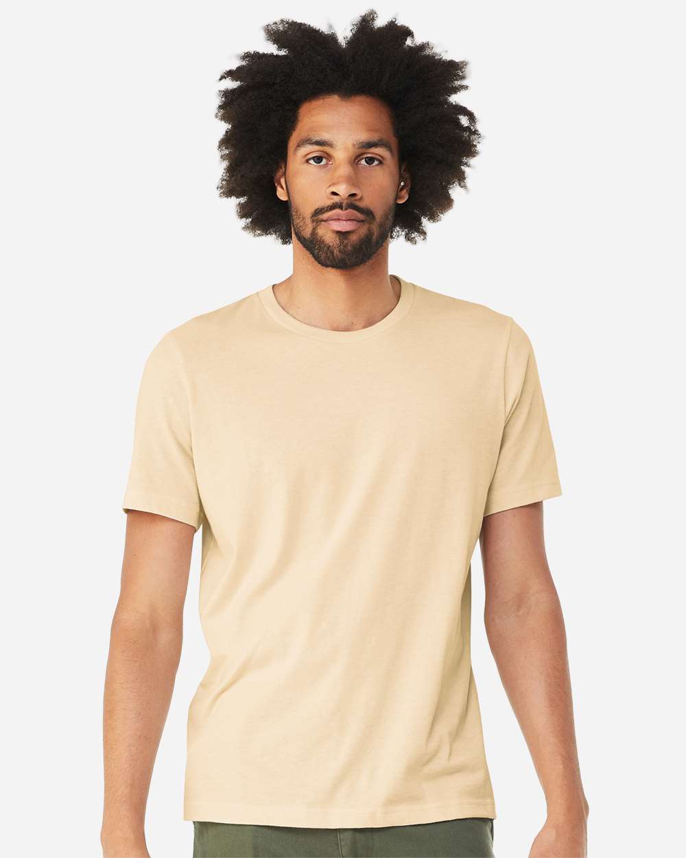 BELLA+CANVAS Crew Short Sleeve CVC Jersey Tee for Everyday Wear, Custom Printing & Casual Unisex Cotton Blend Shirt