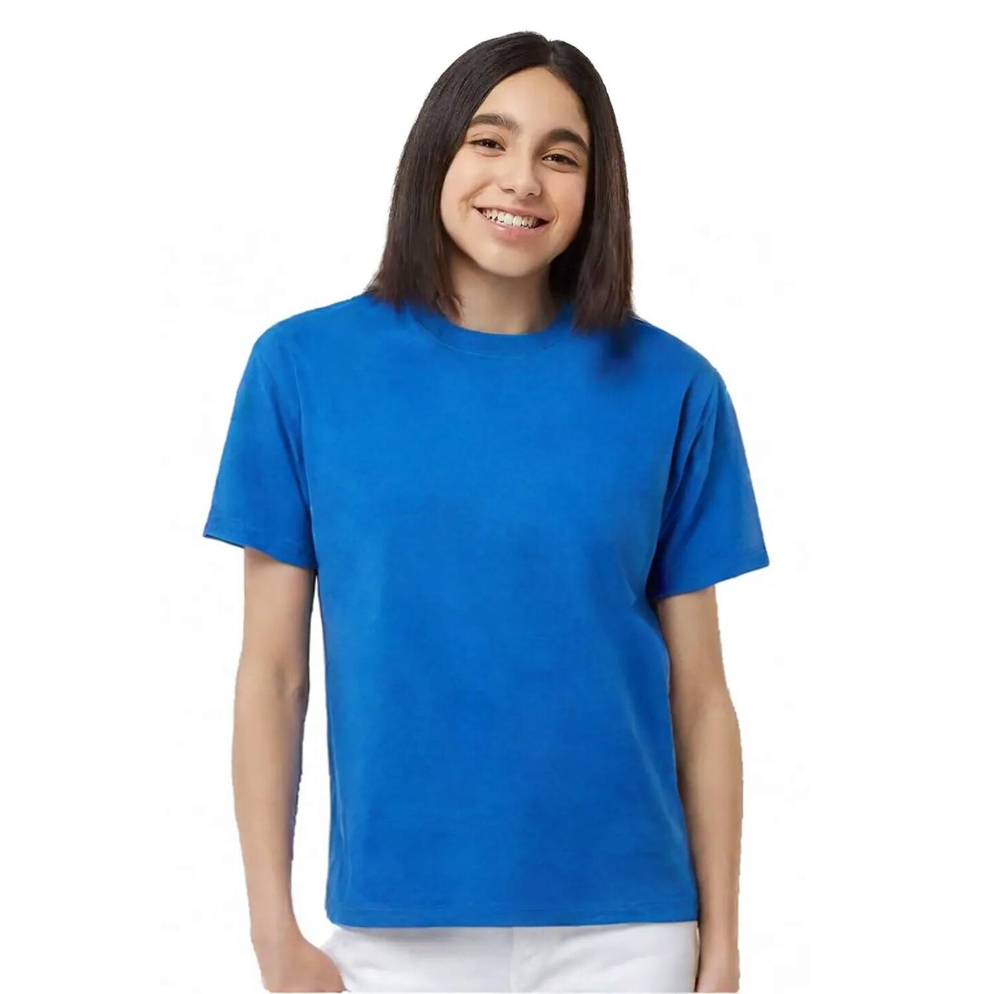 Youth Soft Touch Crewneck T-Shirt for School, Sports & Everyday Casual Wear