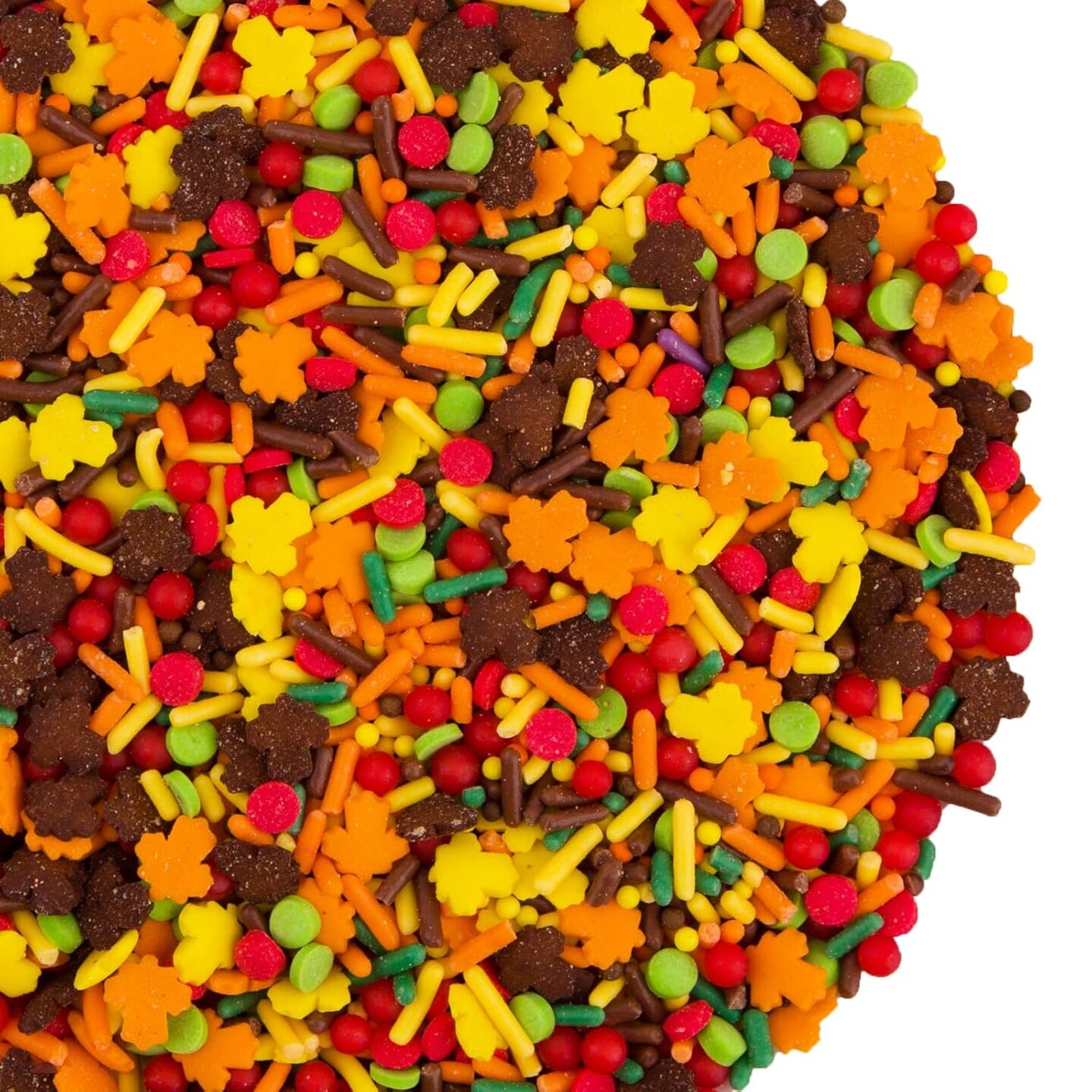 Thanksgiving Autumn Sprinkles Edible Maple Leaves Fall Confetti (Autumn Thanksgiving Sprinkles)