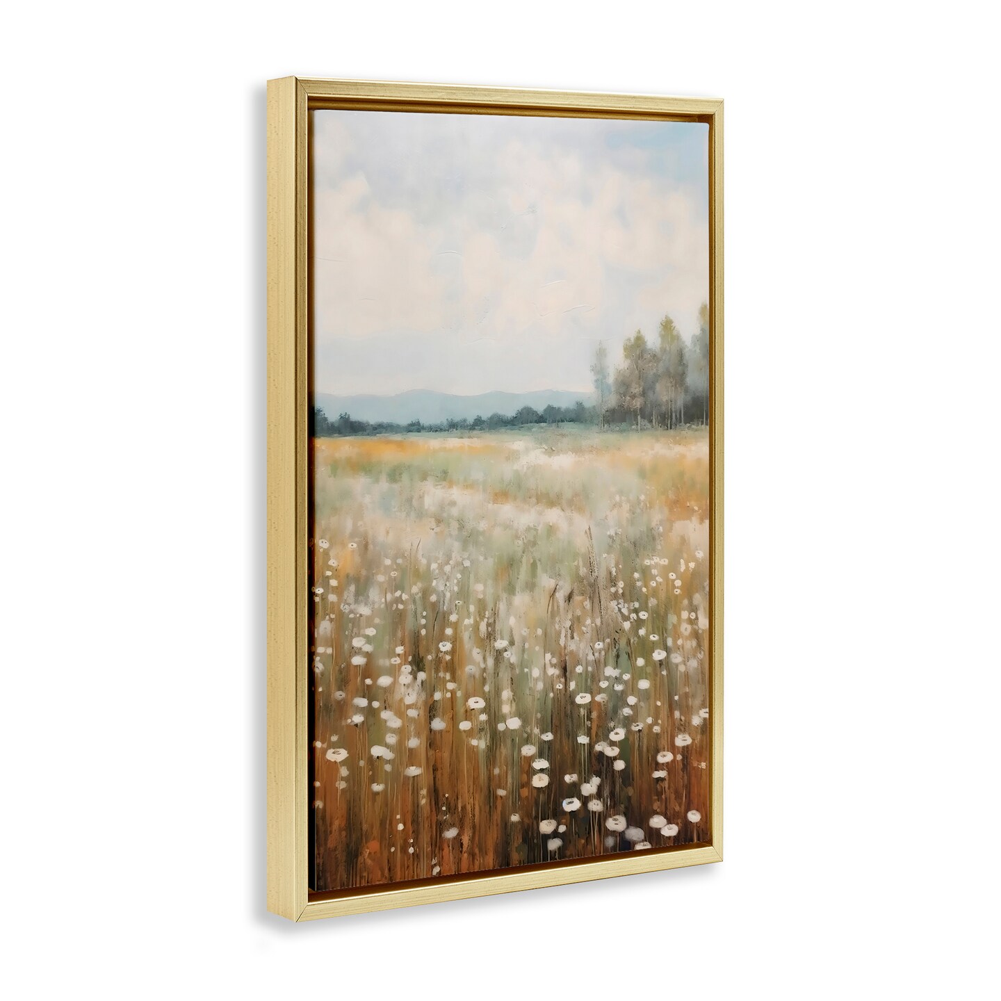 Stupell Industries A Field Of Wildflowers Black Framed Floater Canvas Wall Art, design by Creative Studio