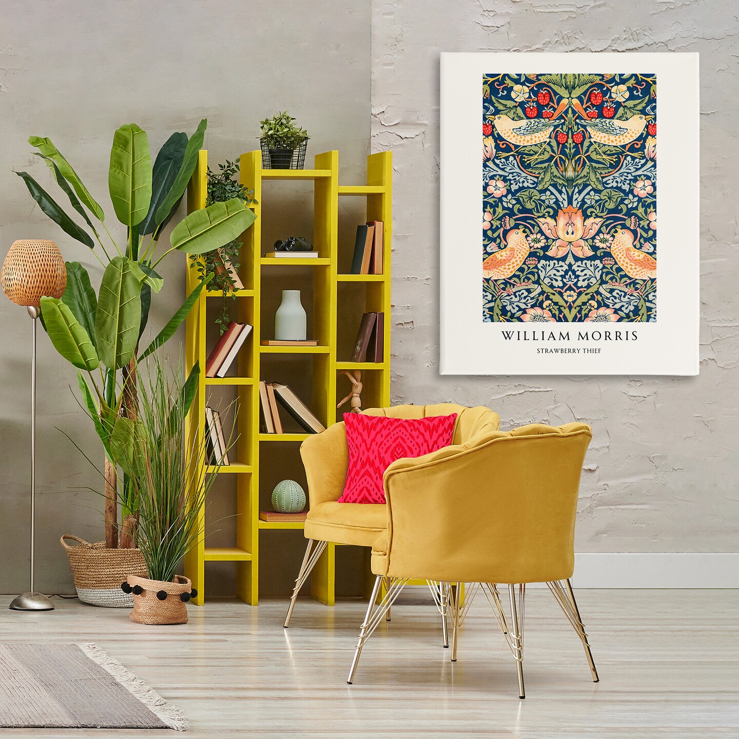 Stupell Industries William Morris Strawberry Thief Canvas Wall Art, design by Vintage Hustle