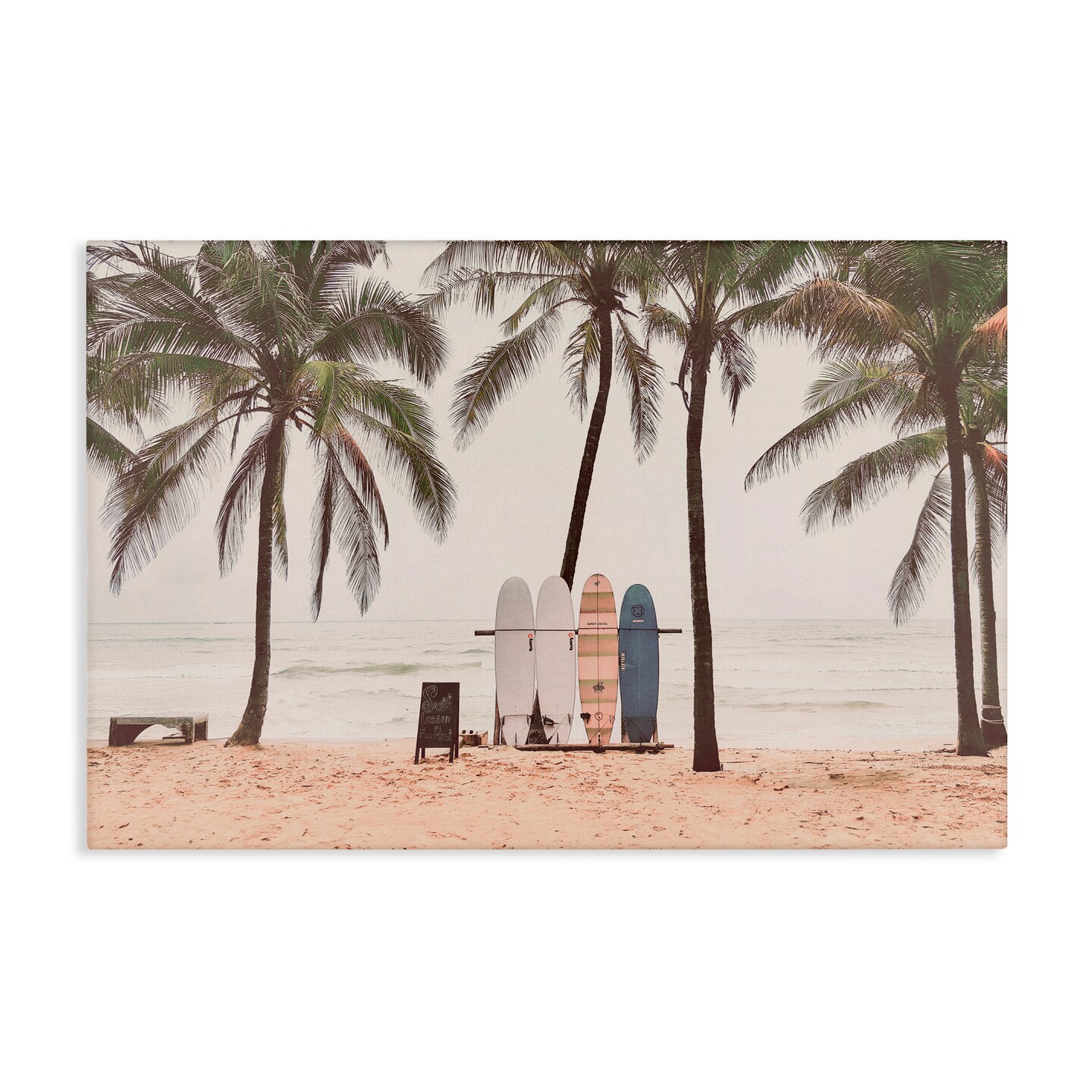 Stupell Industries The Boards Surfer's Beach Canvas Wall Art, design by Sisi and Seb