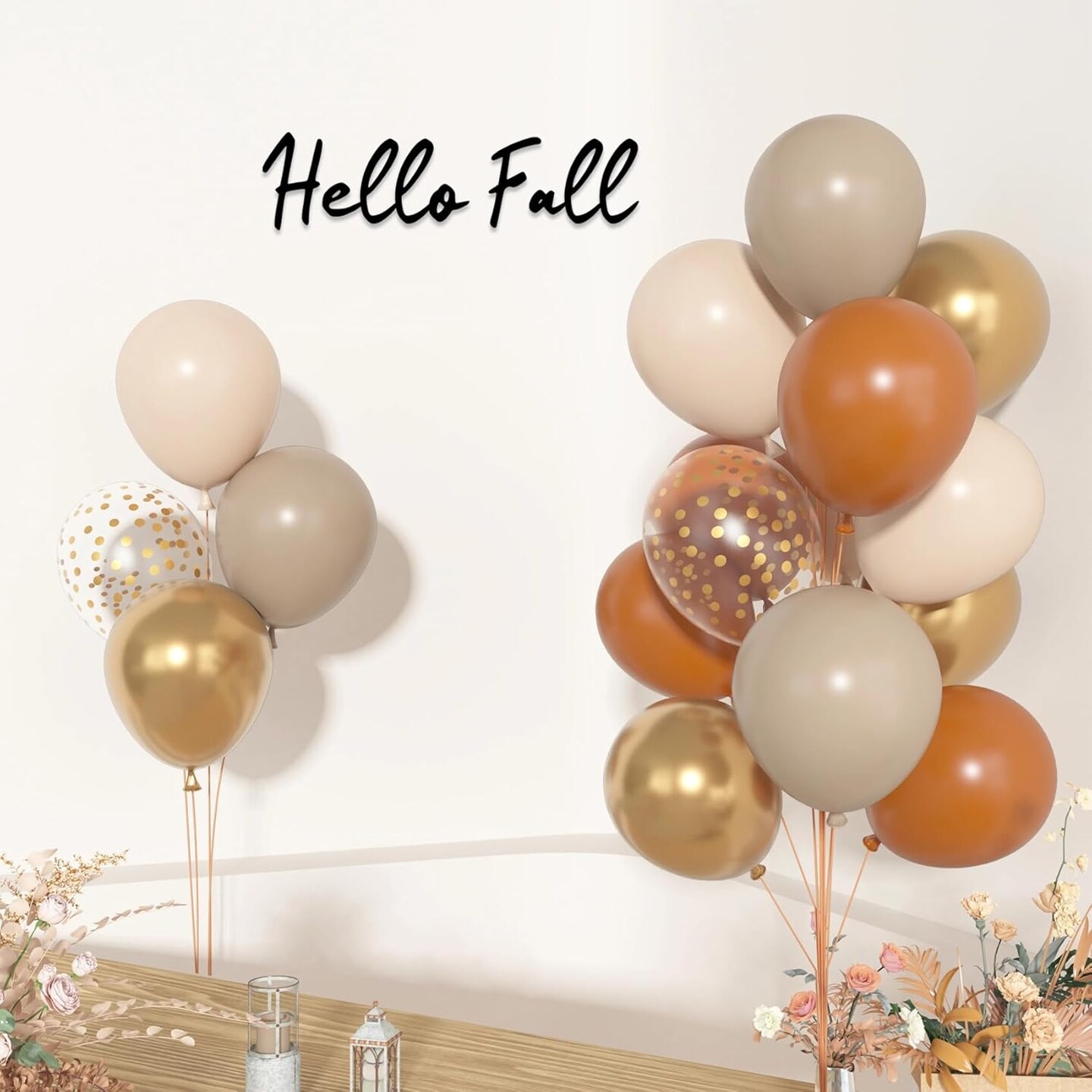 72pcs Burnt Orange Balloons Set (Orange)