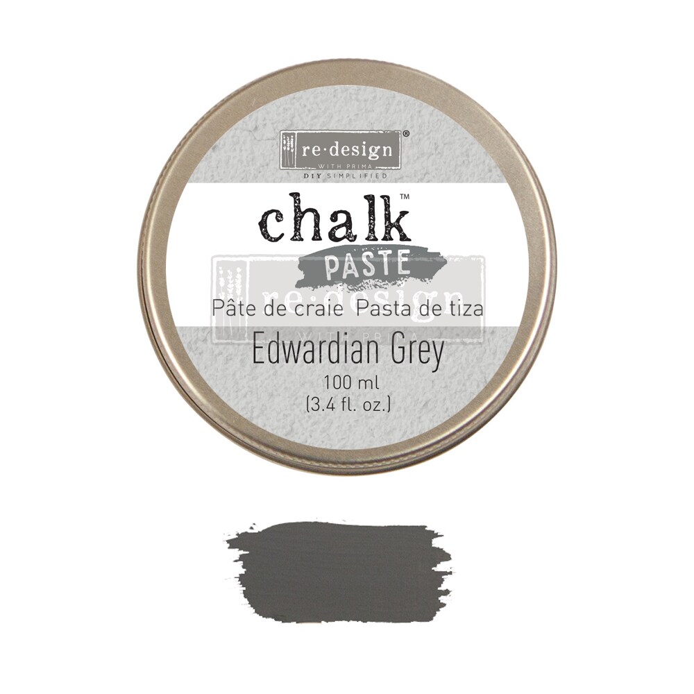 Redesign Chalk Paste - Edwardian Grey - 1 jar, 100 ml (3.4 fl oz)