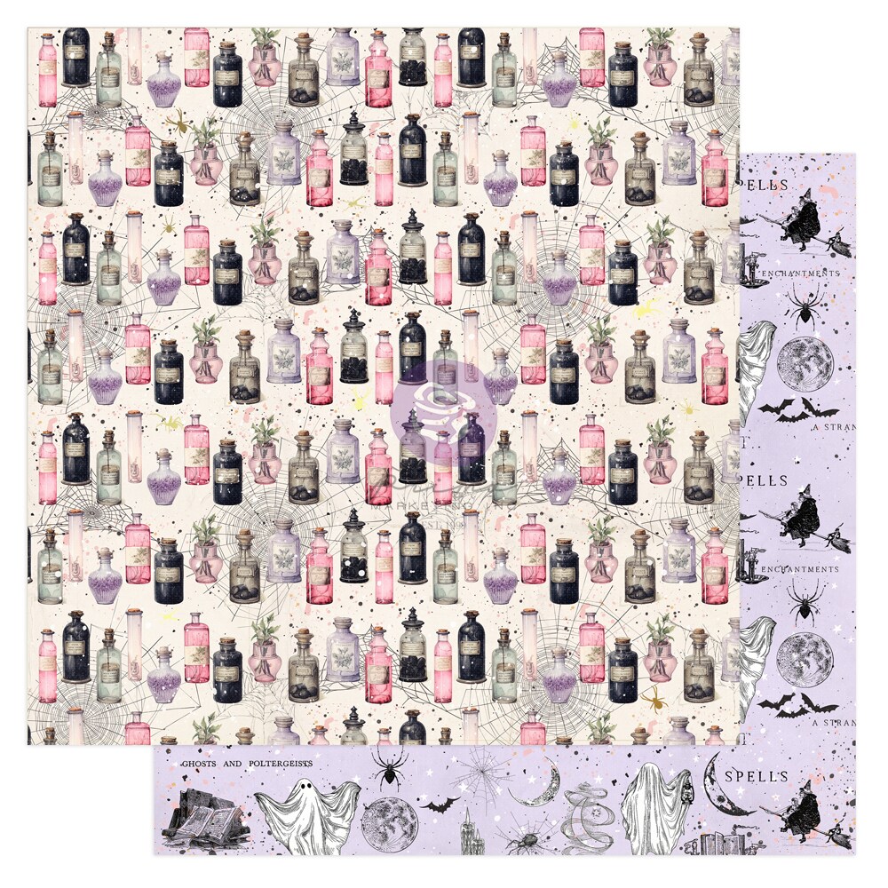 Magic Spell Collection 12x12 Sheet - Potions - 1 sheet 12&#x22;x12&#x22; w foil details paper (10 SHEETS)