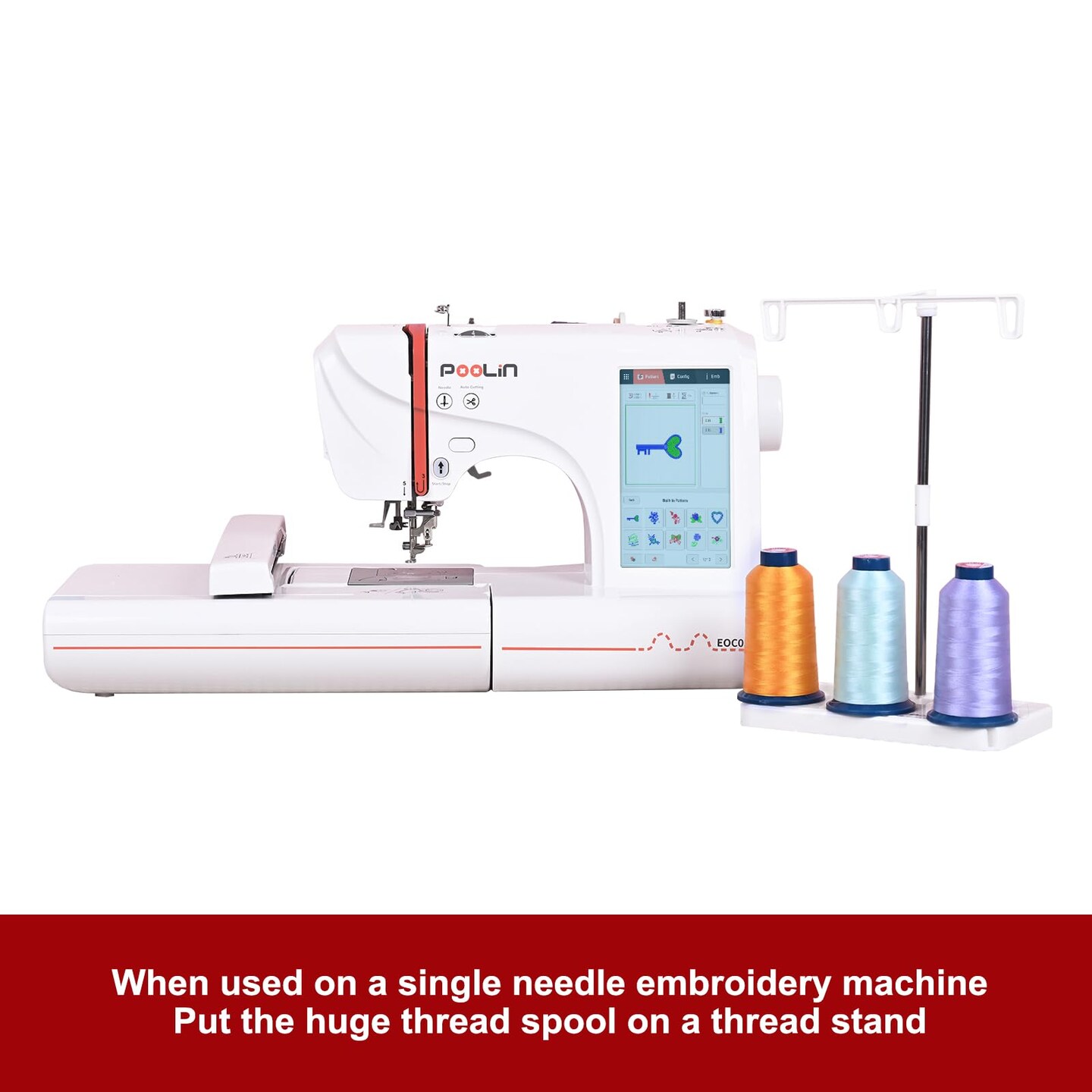 Richword Selected Black Embroidery Thread 5000Y 40WT Polyester Thread 100 Colors Selected for Commercial Multi Needles and Single Needle Embroidery Machine 0402