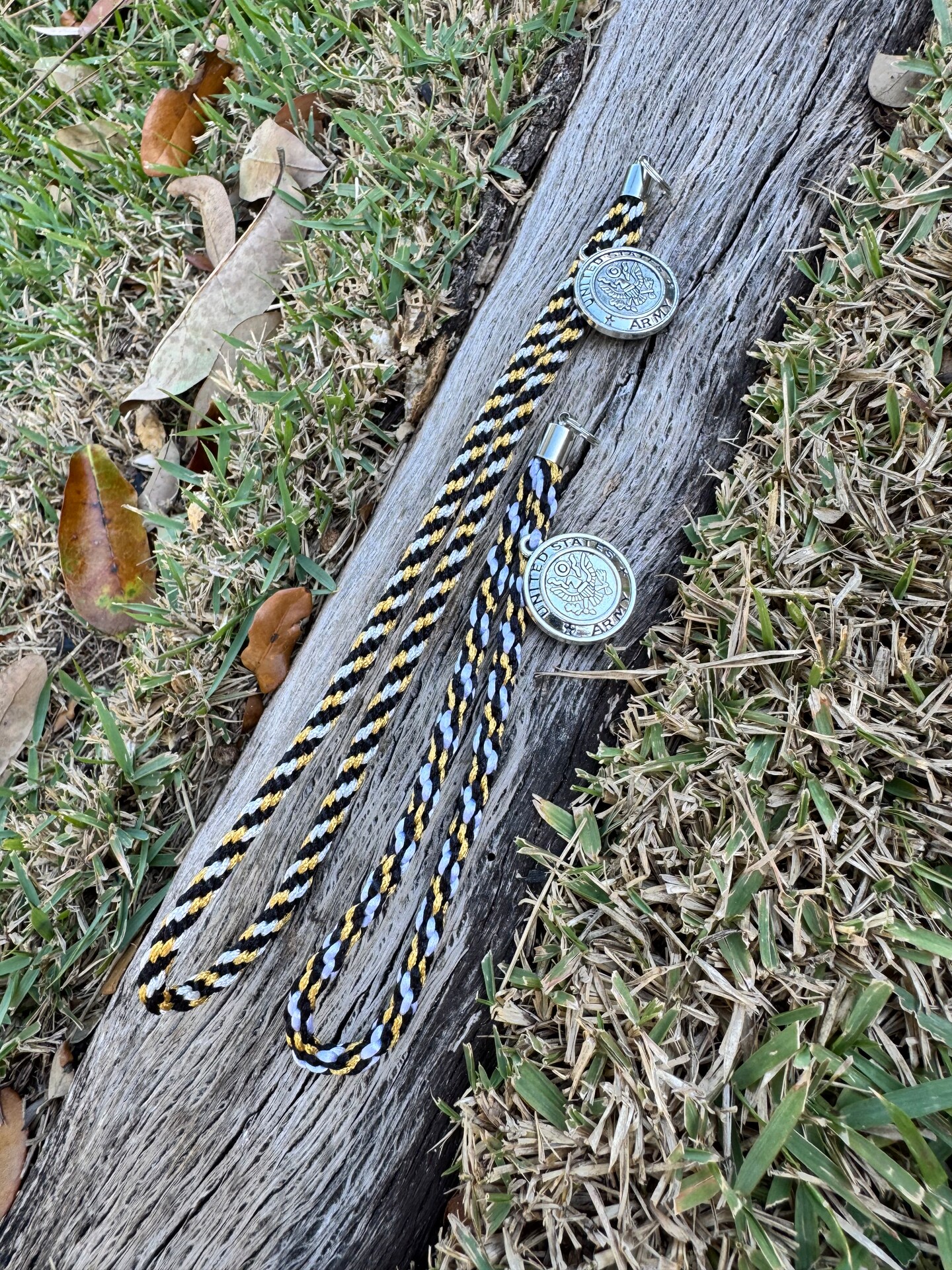 U.S Army Kumihimo Phone Strap Keychain | MakerPlace by Michaels
