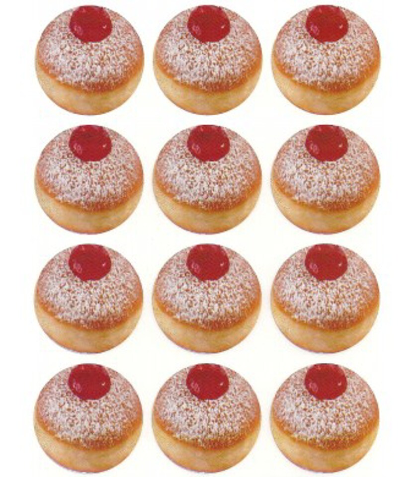 Jelly Donut Stickers 1" – 120 Pack | Donut Reward Stickers for Classroom Crafts & Party Favors