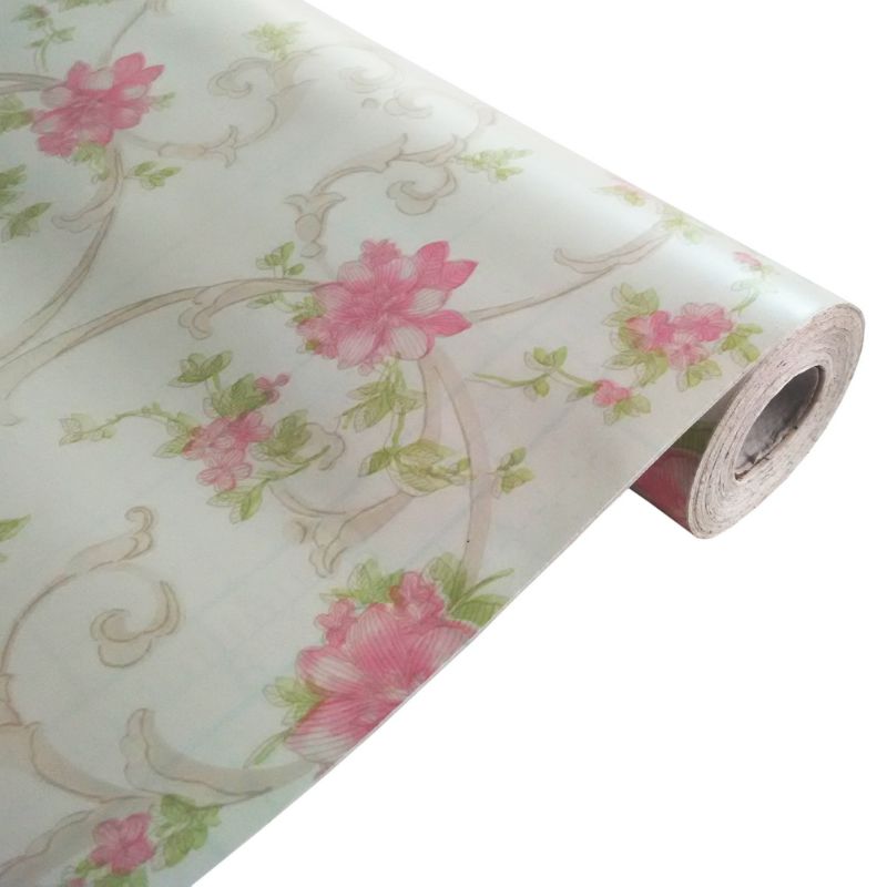 Pink Rose Peel & Stick Floral Vinyl Wallpaper for Home Makeover