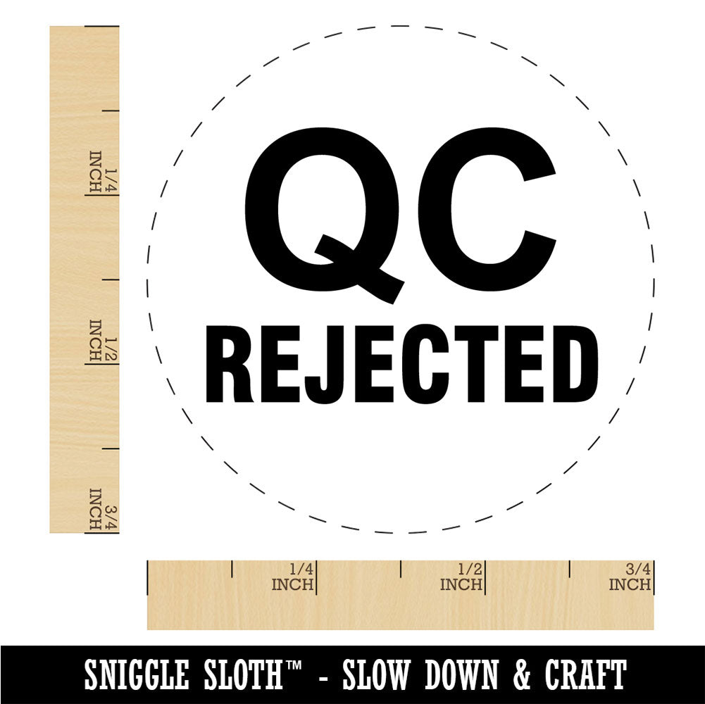 QC Rejected Quality Control Manufacturing Label Rubber Stamp for Stamping